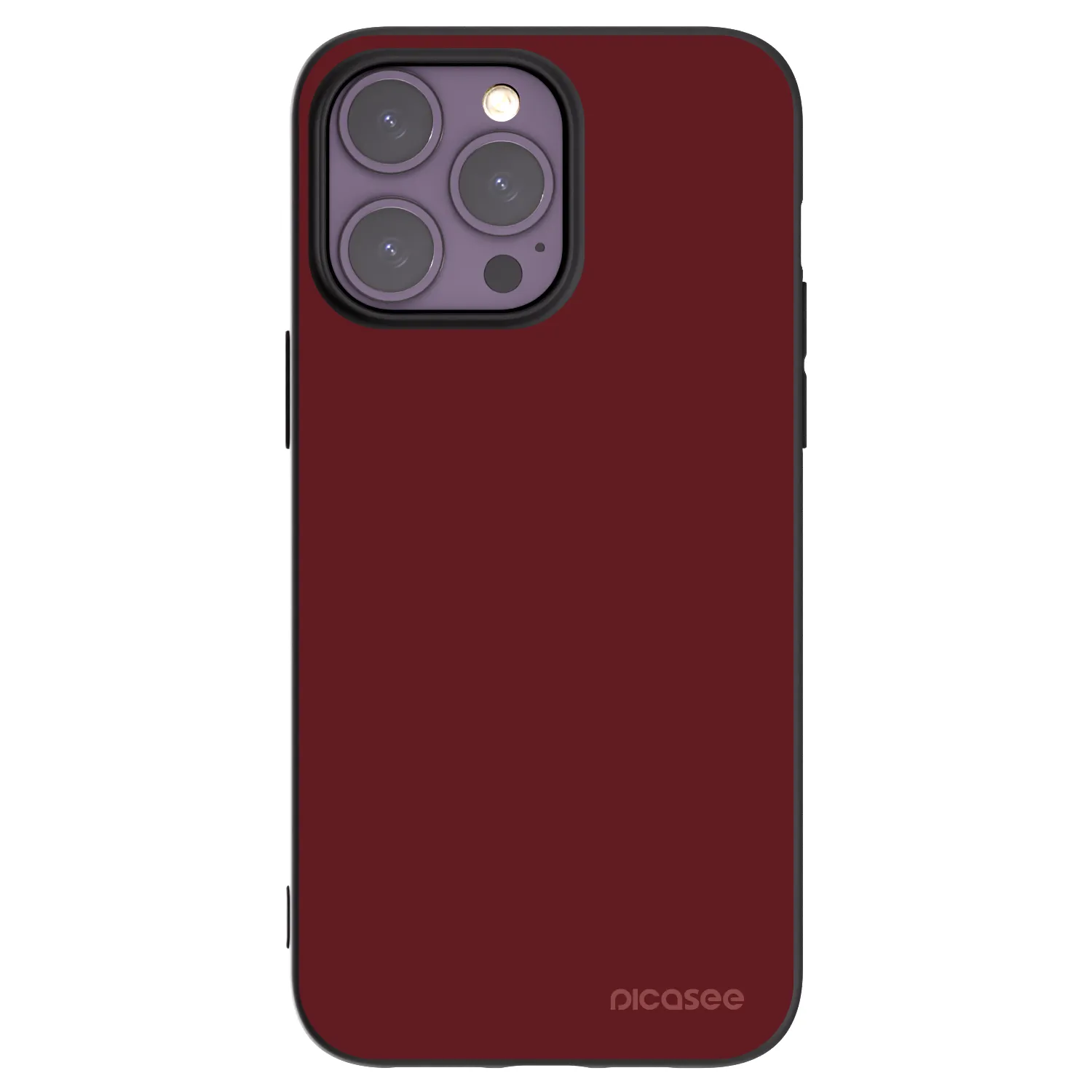 Picasee silikonowe czarne etui na Apple iPhone 14 Pro Max - Red Bliss