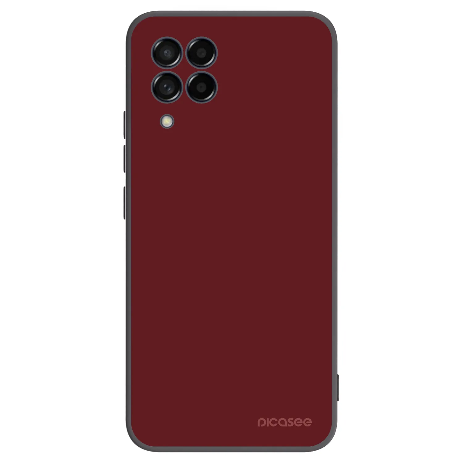 Picasee silikonowe czarne etui na Samsung Galaxy M53 5G - Red Bliss