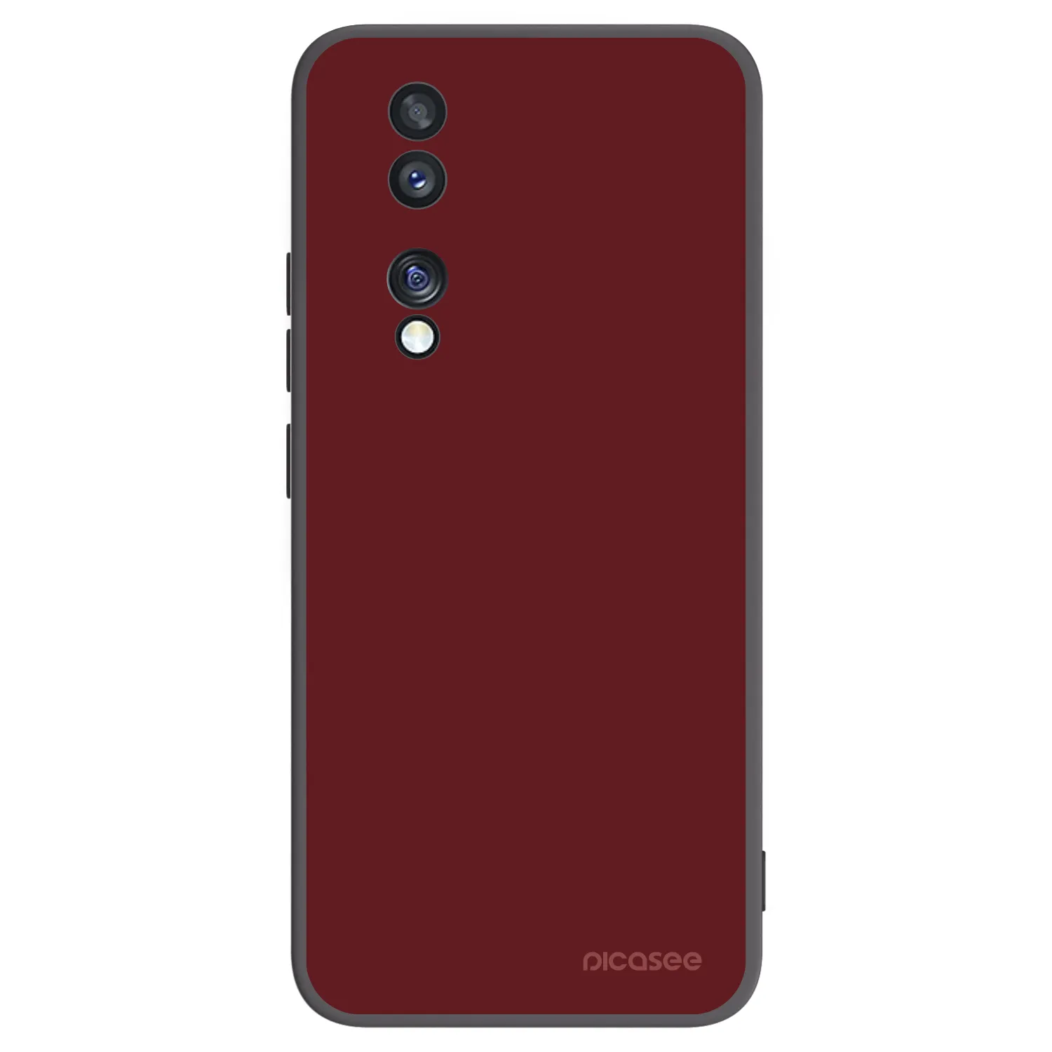 Picasee silikonowe czarne etui na Honor 70 - Red Bliss