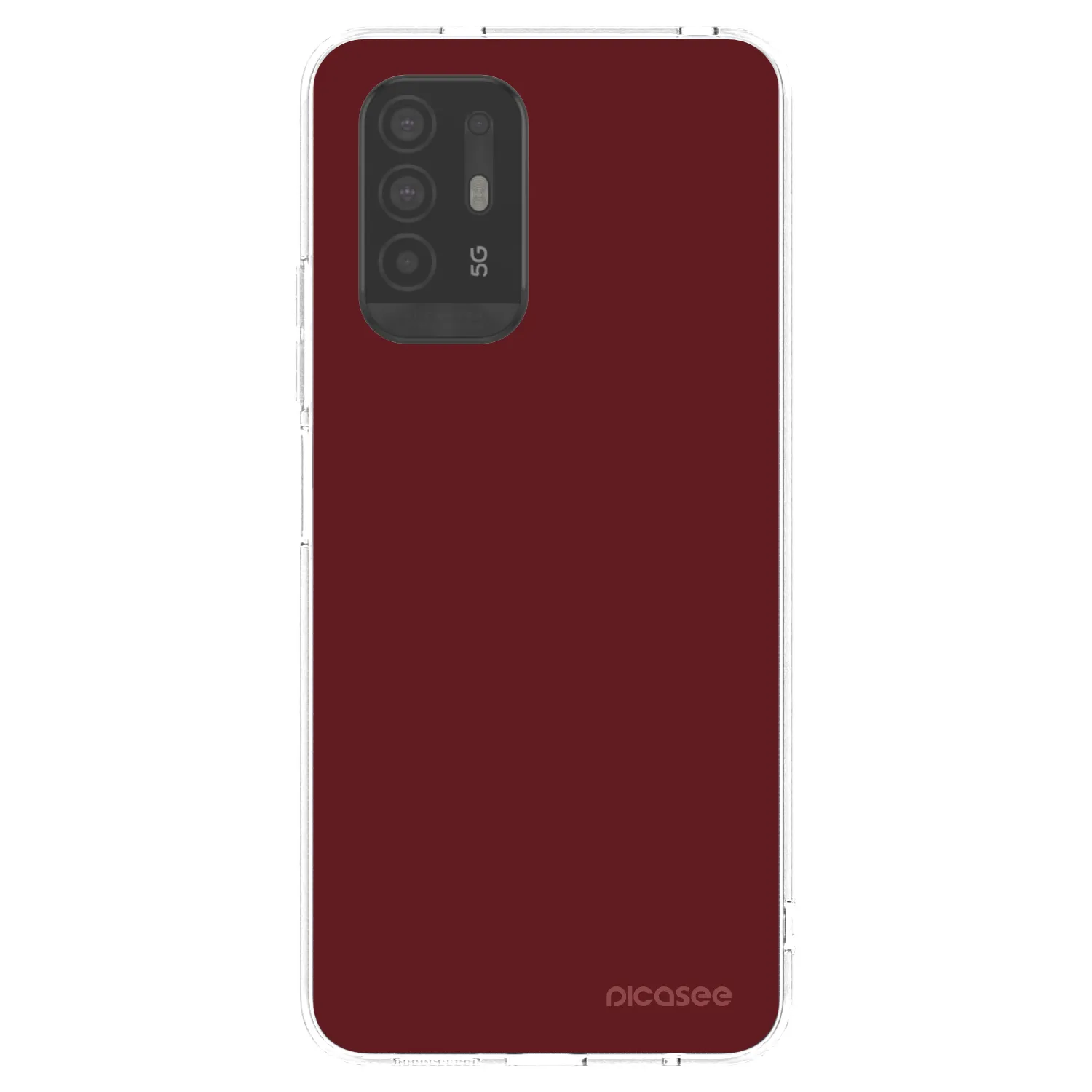 Picasee silikonowe przeźroczyste etui na OPPO A94 5G - Red Bliss