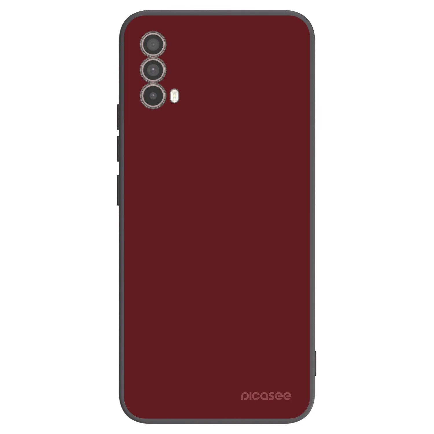 Picasee silikonowe czarne etui na Motorola Moto E40 - Red Bliss