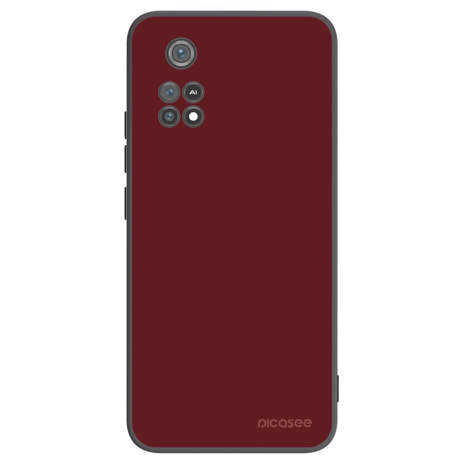 Picasee silikonowe czarne etui na Xiaomi Poco M4 Pro - Red Bliss