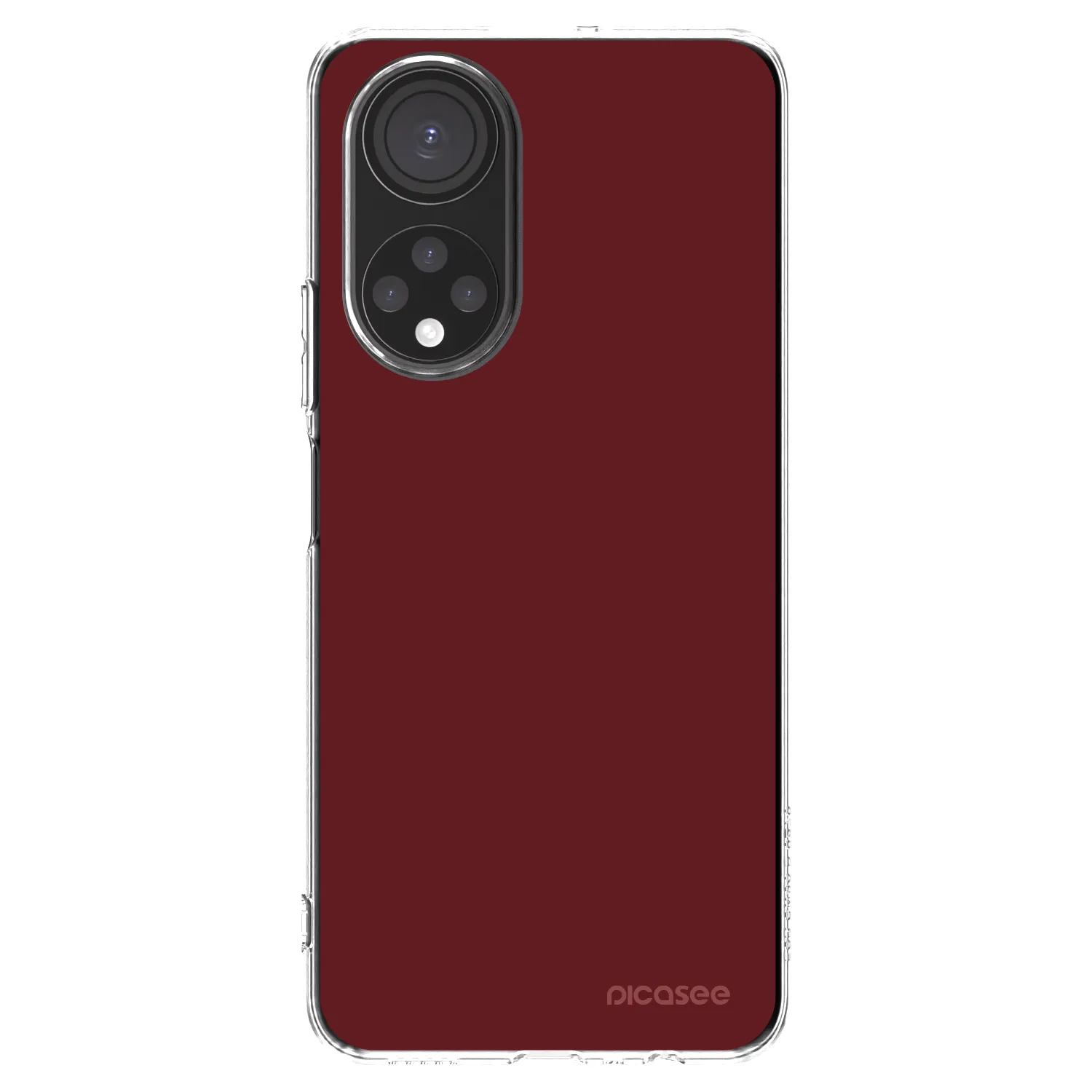 Picasee silikonowe przeźroczyste etui na Honor X7 - Red Bliss