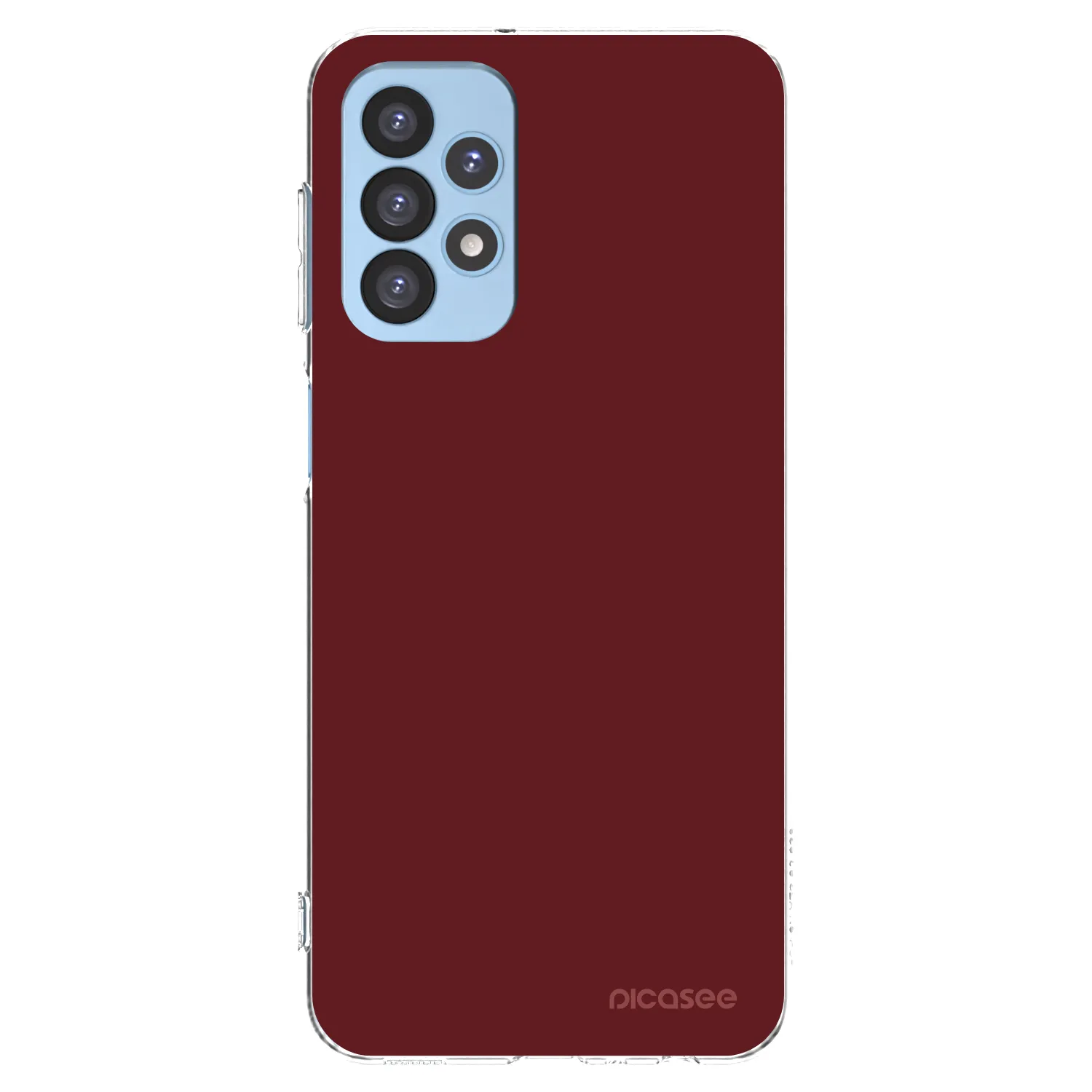 Picasee silikonowe przeźroczyste etui na Samsung Galaxy A23 A235F 4G - Red Bliss