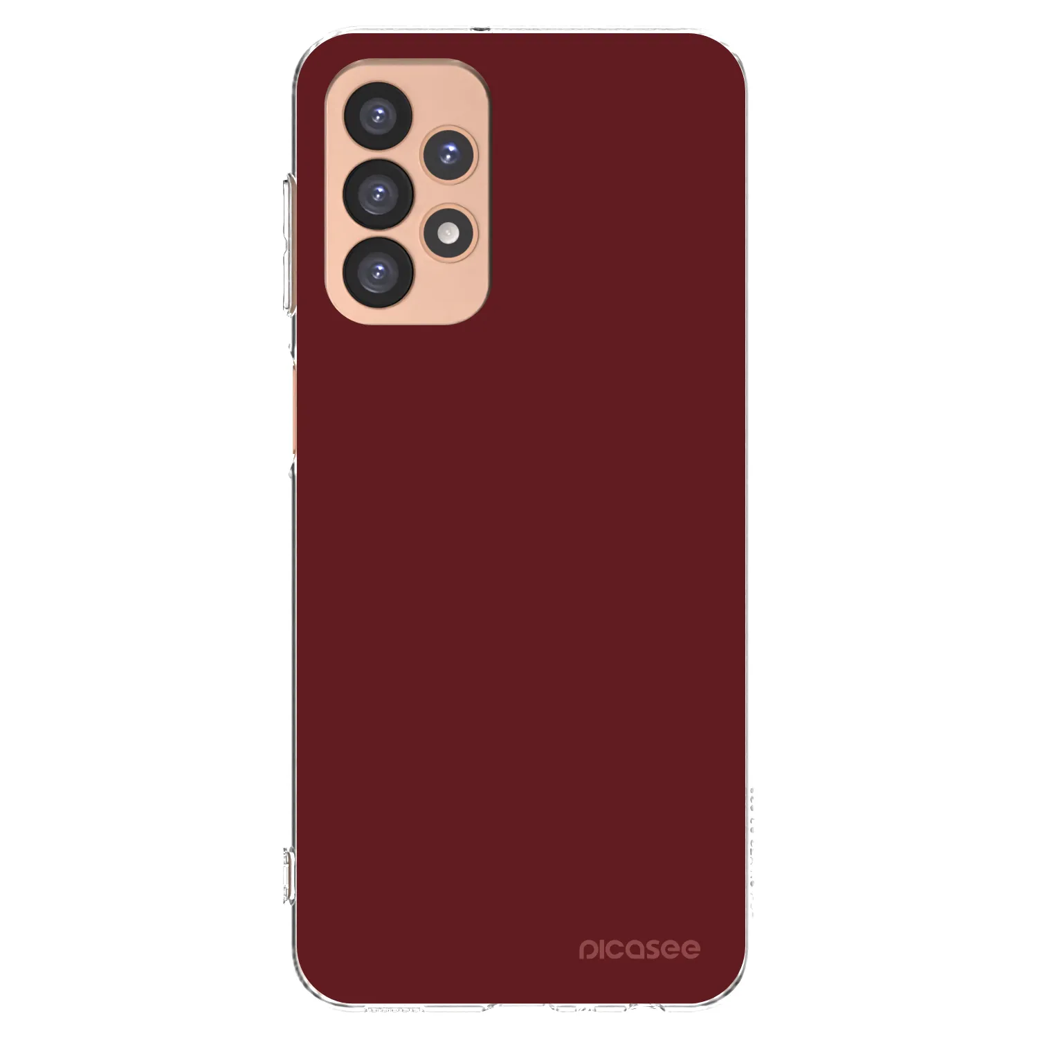 Picasee silikonowe przeźroczyste etui na Samsung Galaxy A23 A236B 5G - Red Bliss