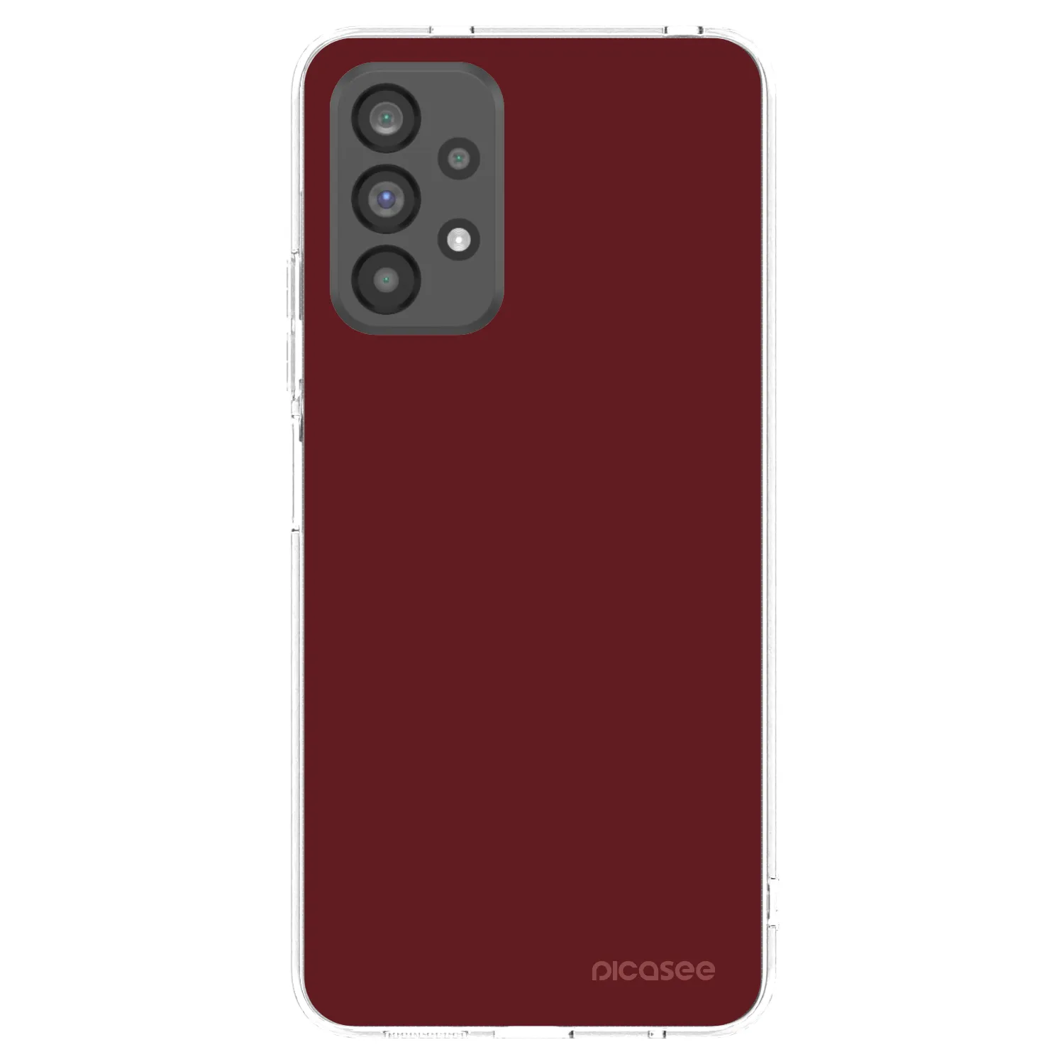 Picasee silikonowe przeźroczyste etui na Samsung Galaxy A73 5G - Red Bliss