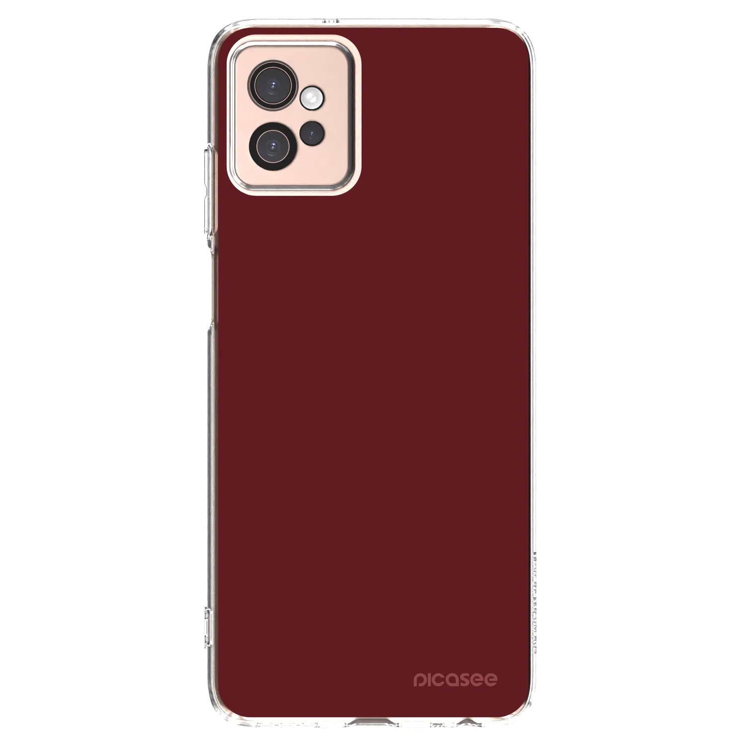 Picasee silikonowe przeźroczyste etui na Motorola Moto G32 - Red Bliss
