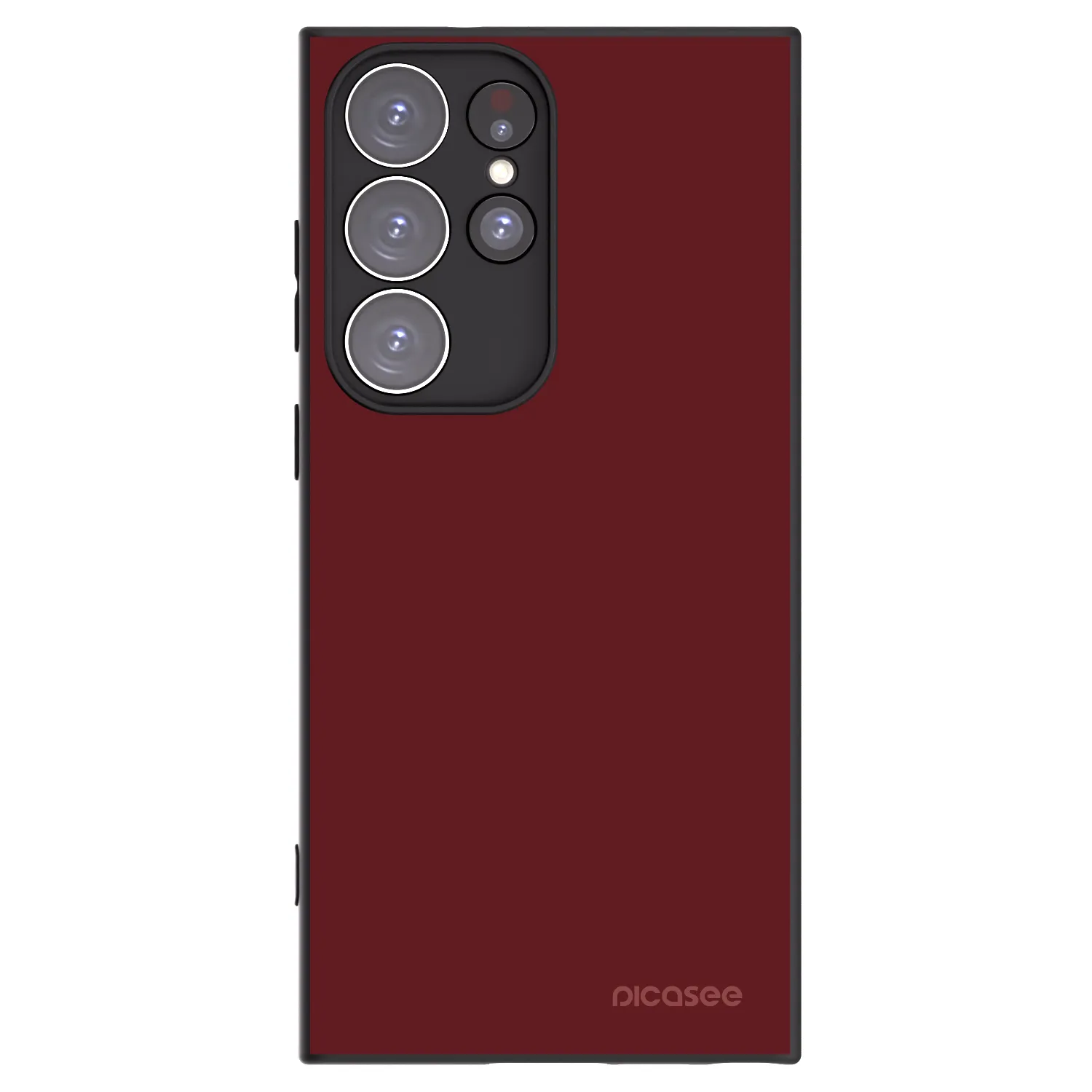 Picasee silikonowe czarne etui na Samsung Galaxy S23 Ultra 5G - Red Bliss