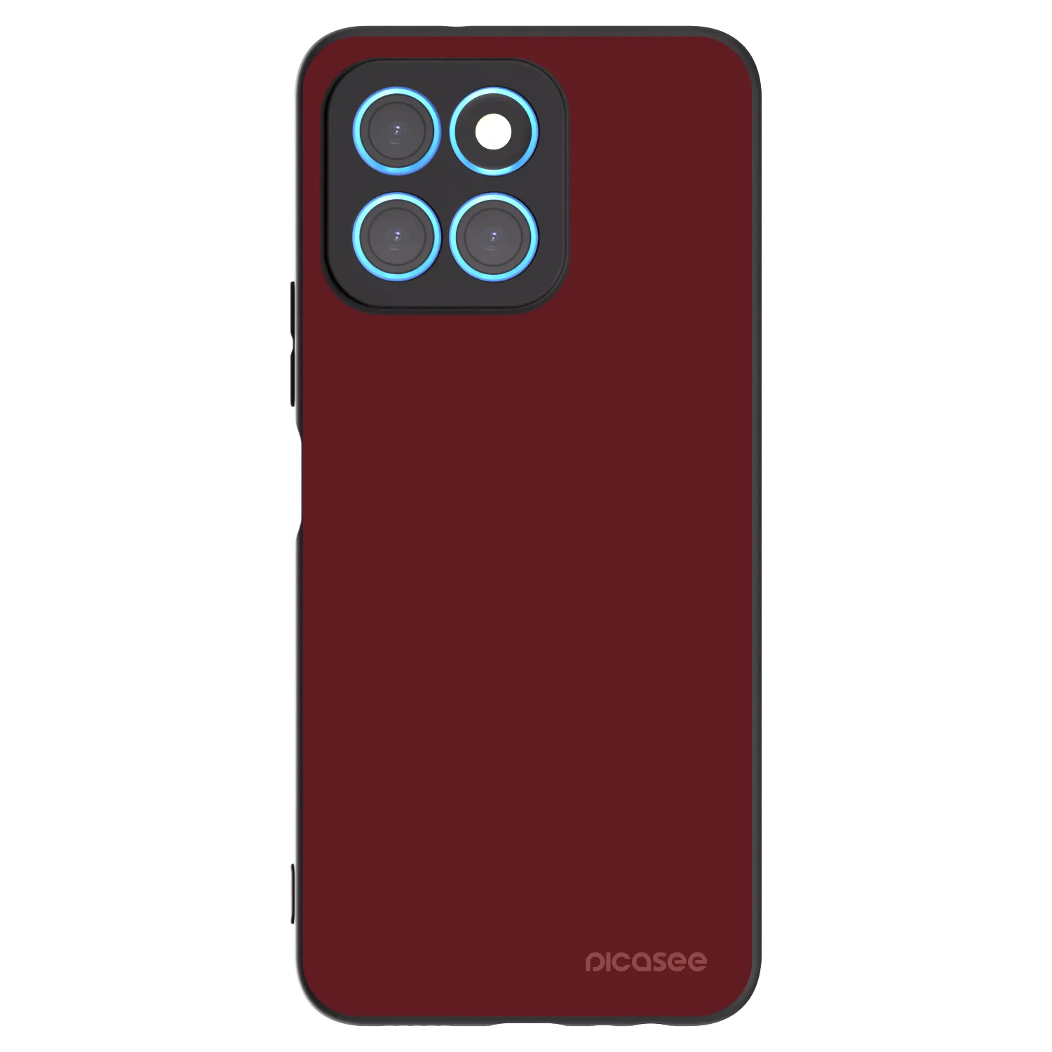 Picasee silikonowe czarne etui na Honor X6 - Red Bliss