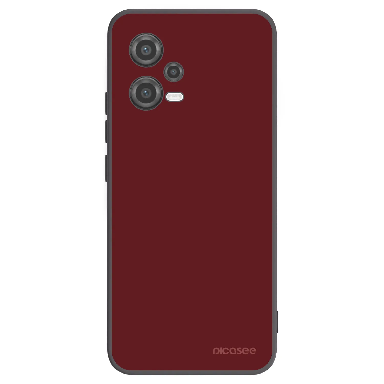 Picasee silikonowe czarne etui na Xiaomi Poco X5 - Red Bliss