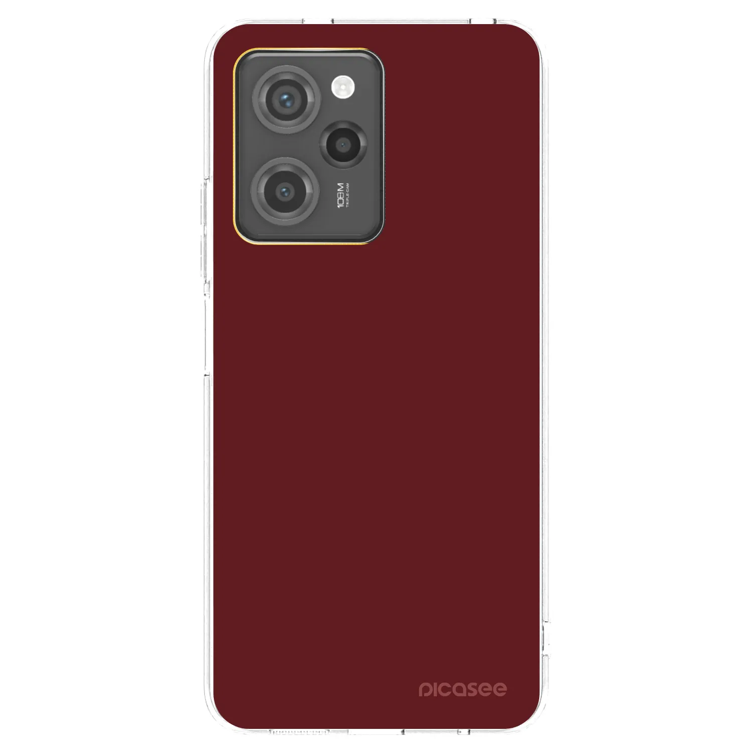 Picasee silikonowe czarne etui na Xiaomi Poco X5 Pro - Red Bliss