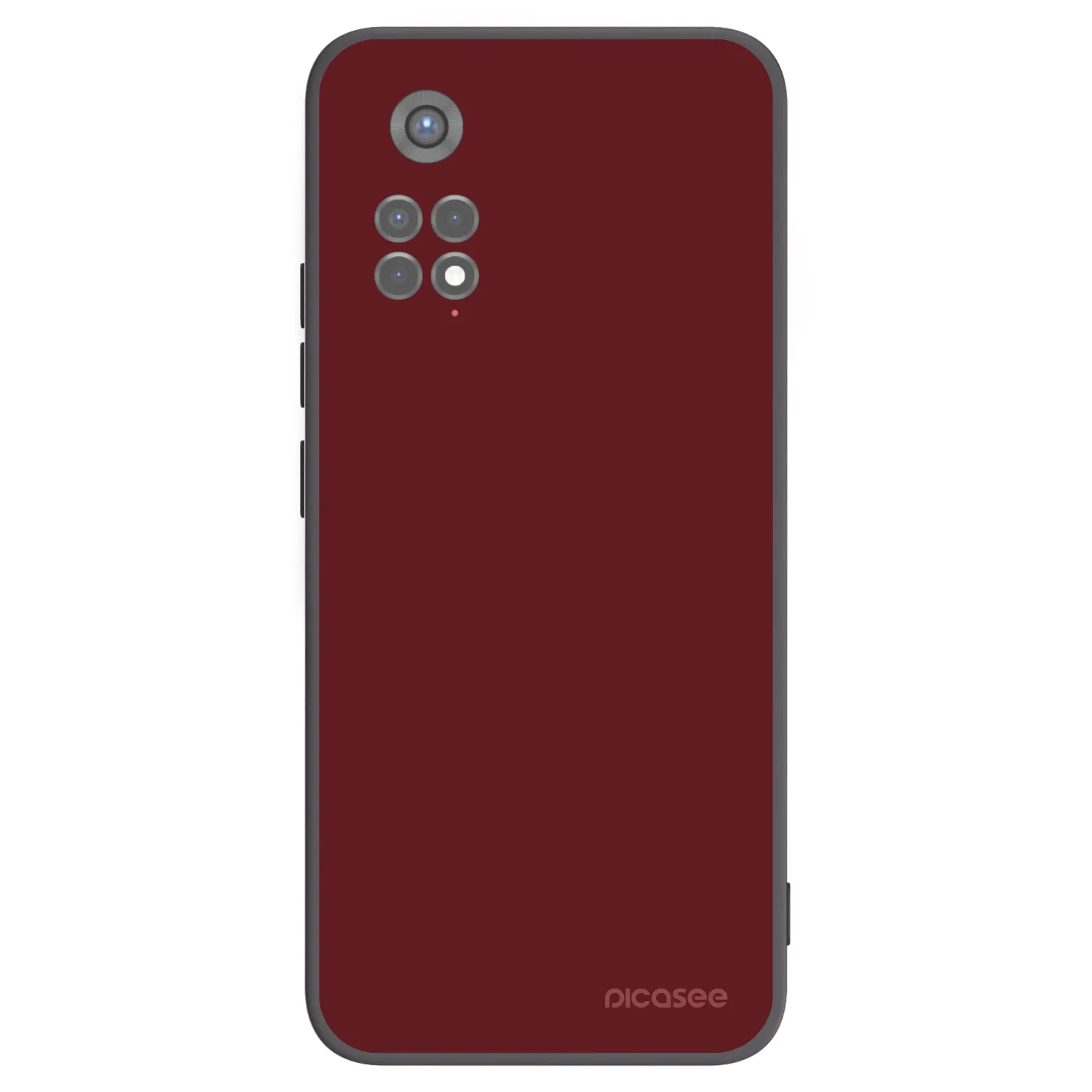 Picasee silikonowe czarne etui na Xiaomi Redmi Note 11S 5G - Red Bliss