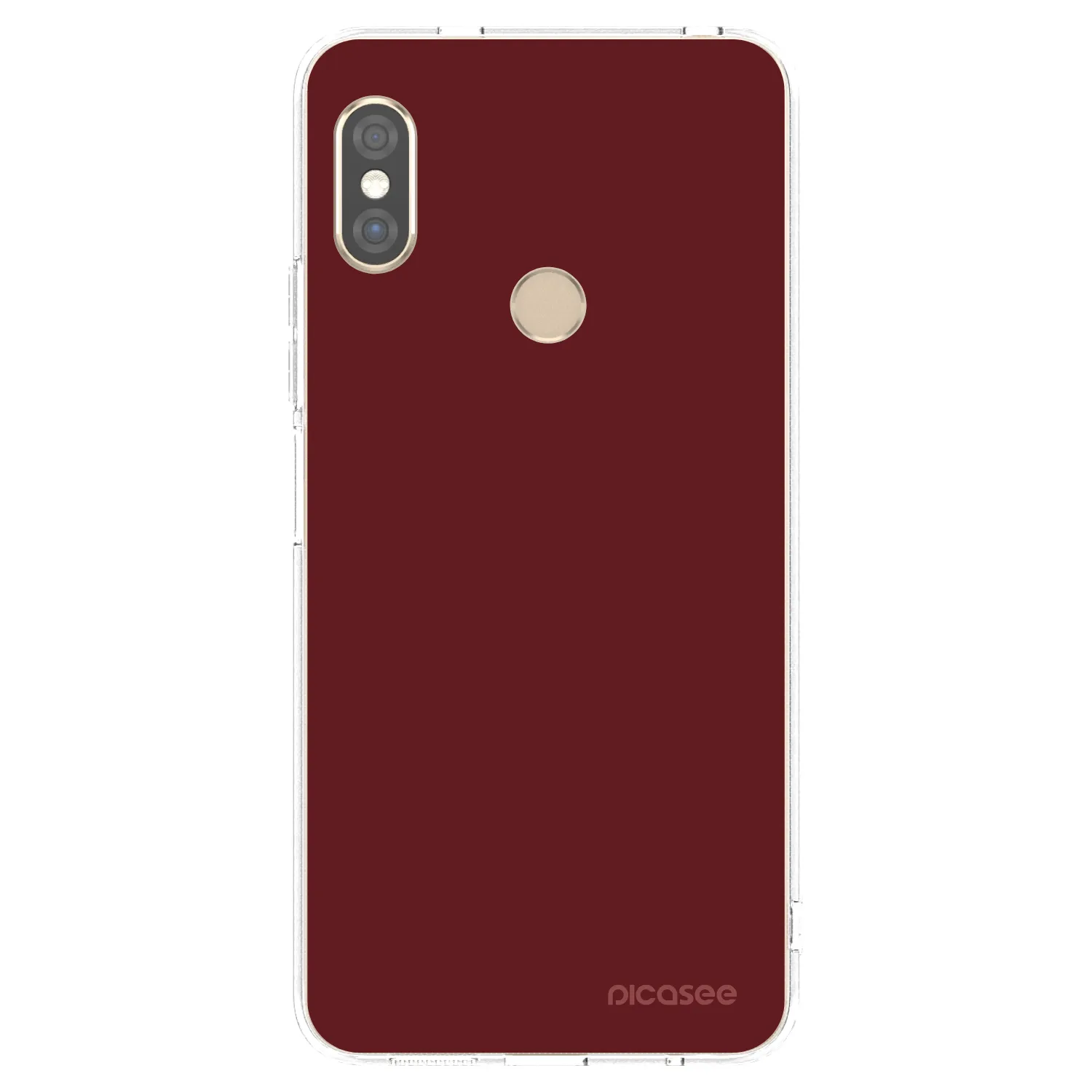 Picasee silikonowe przeźroczyste etui na Xiaomi Redmi Note 5 Global - Red Bliss
