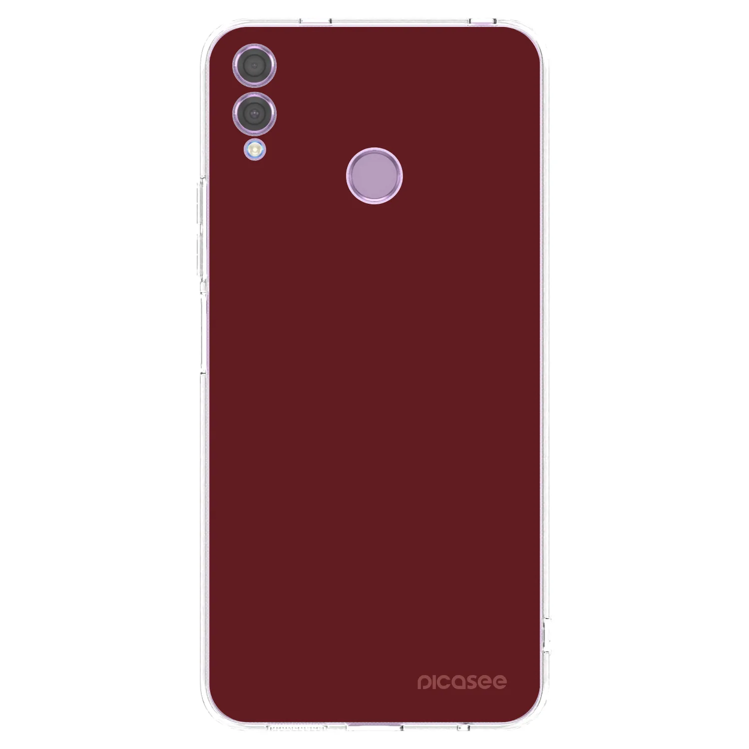 Picasee silikonowe przeźroczyste etui na Honor 8X - Red Bliss