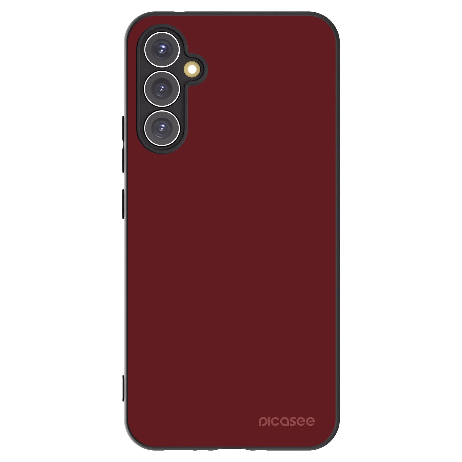 Picasee silikonowe czarne etui na Samsung Galaxy A34 5G A346B - Red Bliss
