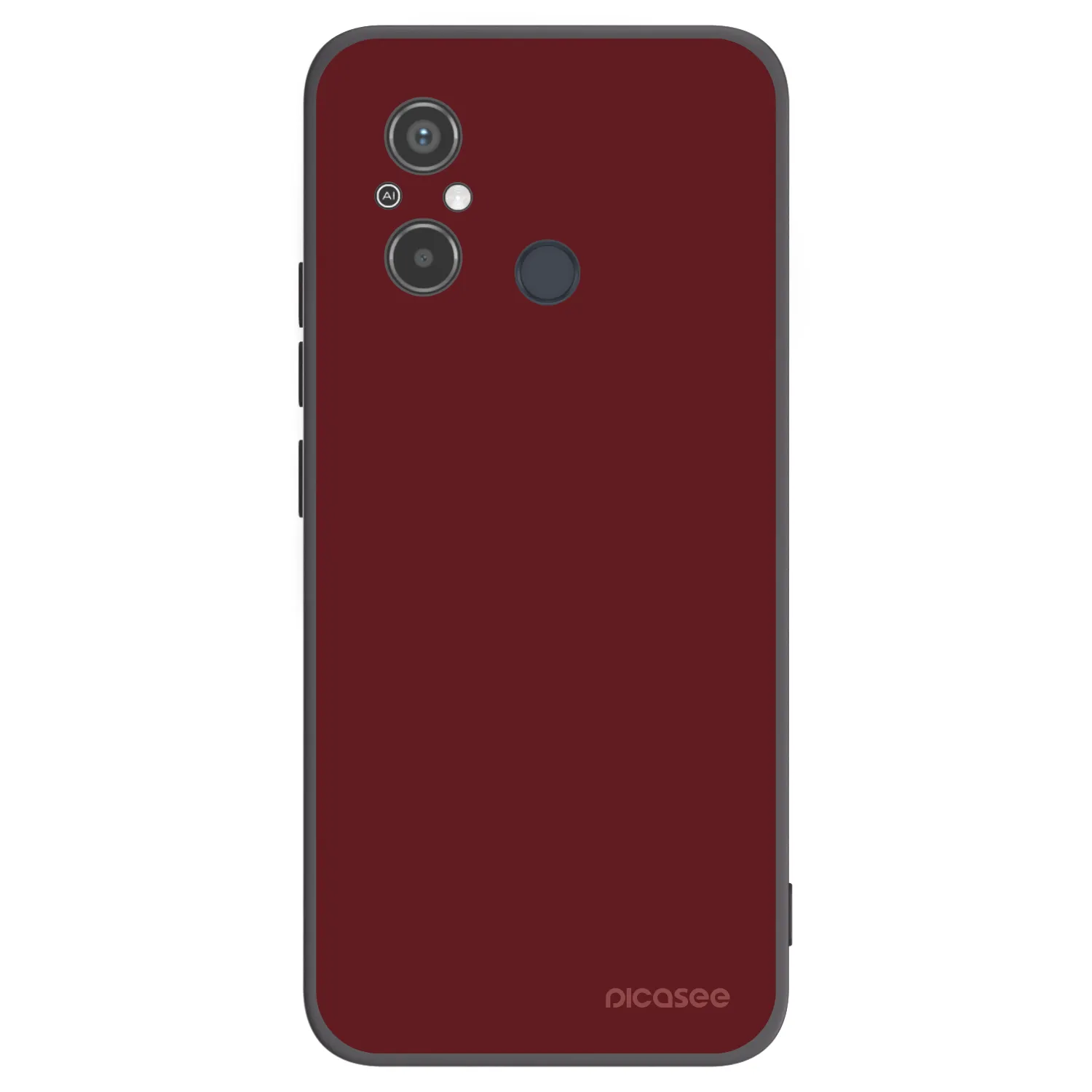Picasee silikonowe czarne etui na Xiaomi Redmi 12C - Red Bliss