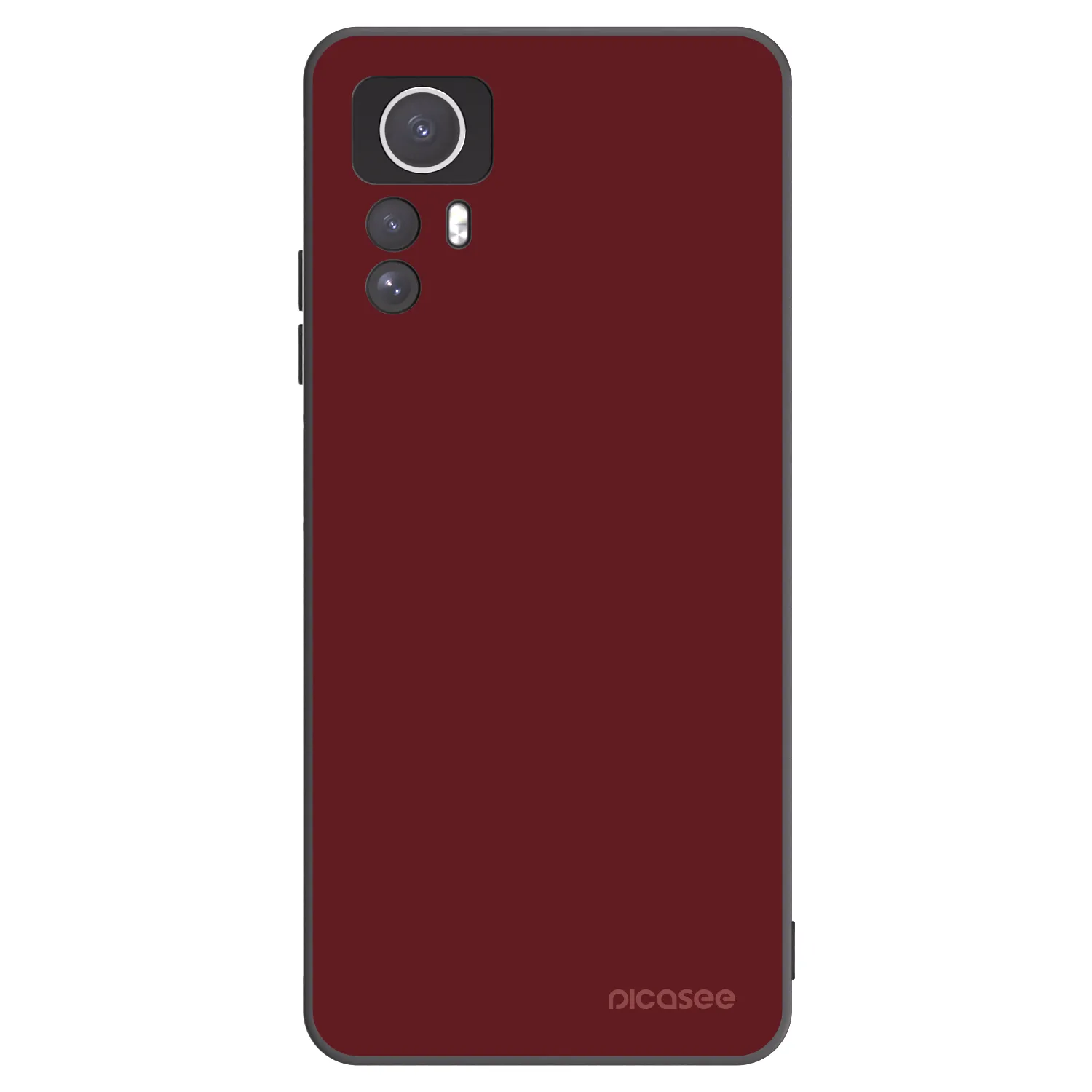 Picasee silikonowe czarne etui na Xiaomi Redmi Note 12S - Red Bliss