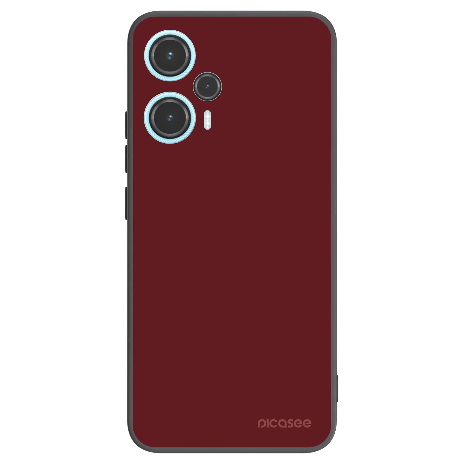 Picasee silikonowe czarne etui na Xiaomi Poco F5 - Red Bliss
