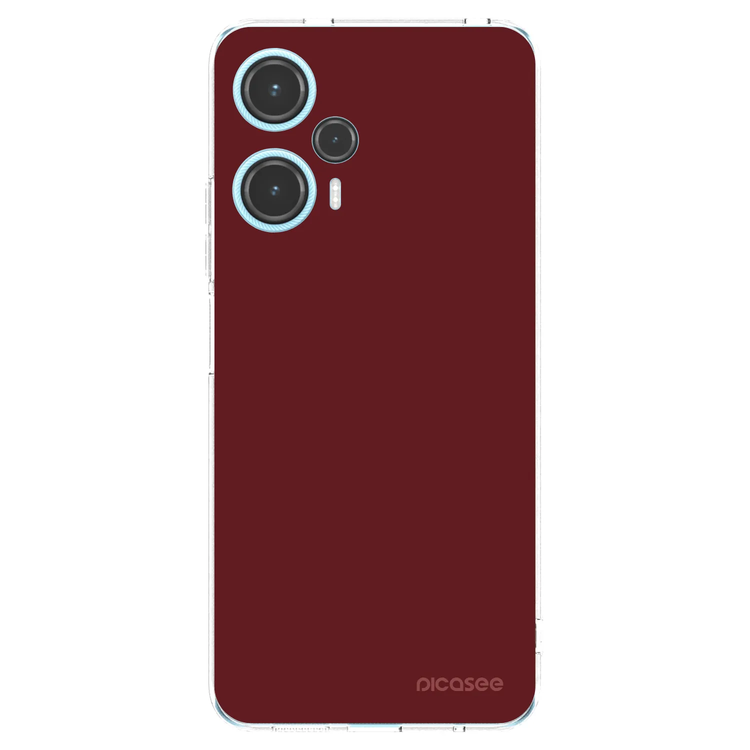 Picasee silikonowe przeźroczyste etui na Xiaomi Poco F5 - Red Bliss