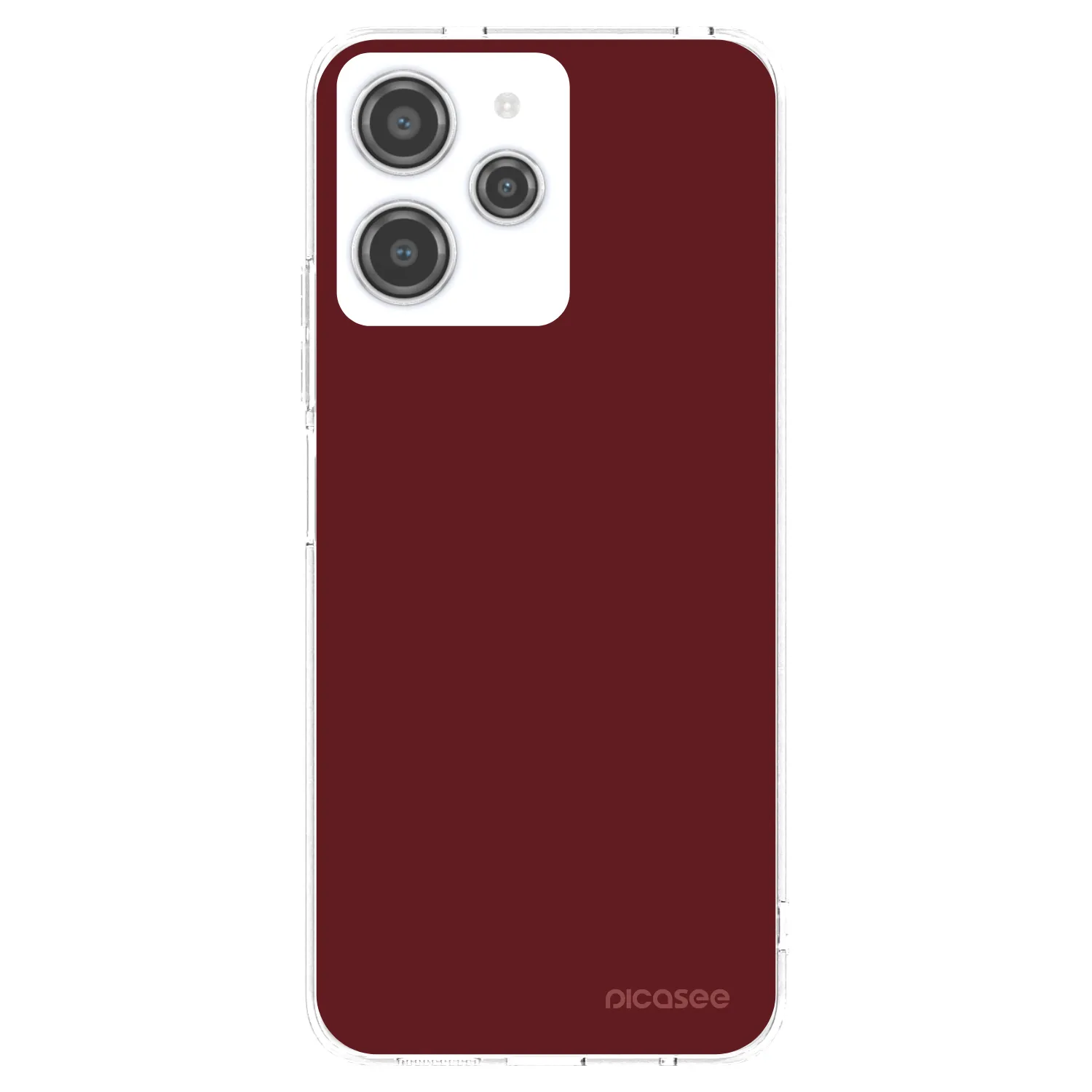 Picasee silikonowe przeźroczyste etui na Xiaomi Redmi 12 4G - Red Bliss
