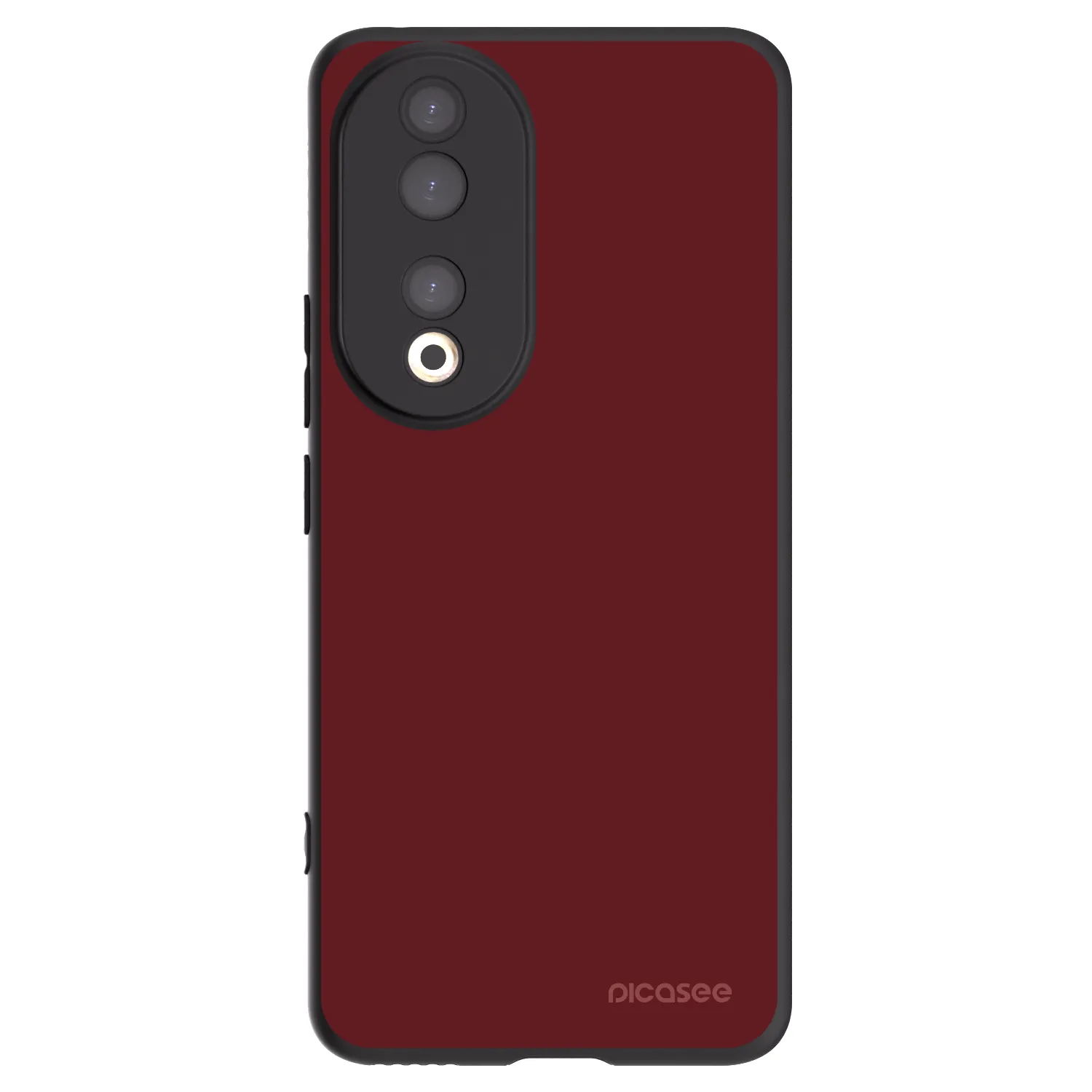 Picasee silikonowe czarne etui na Honor 90 5G - Red Bliss