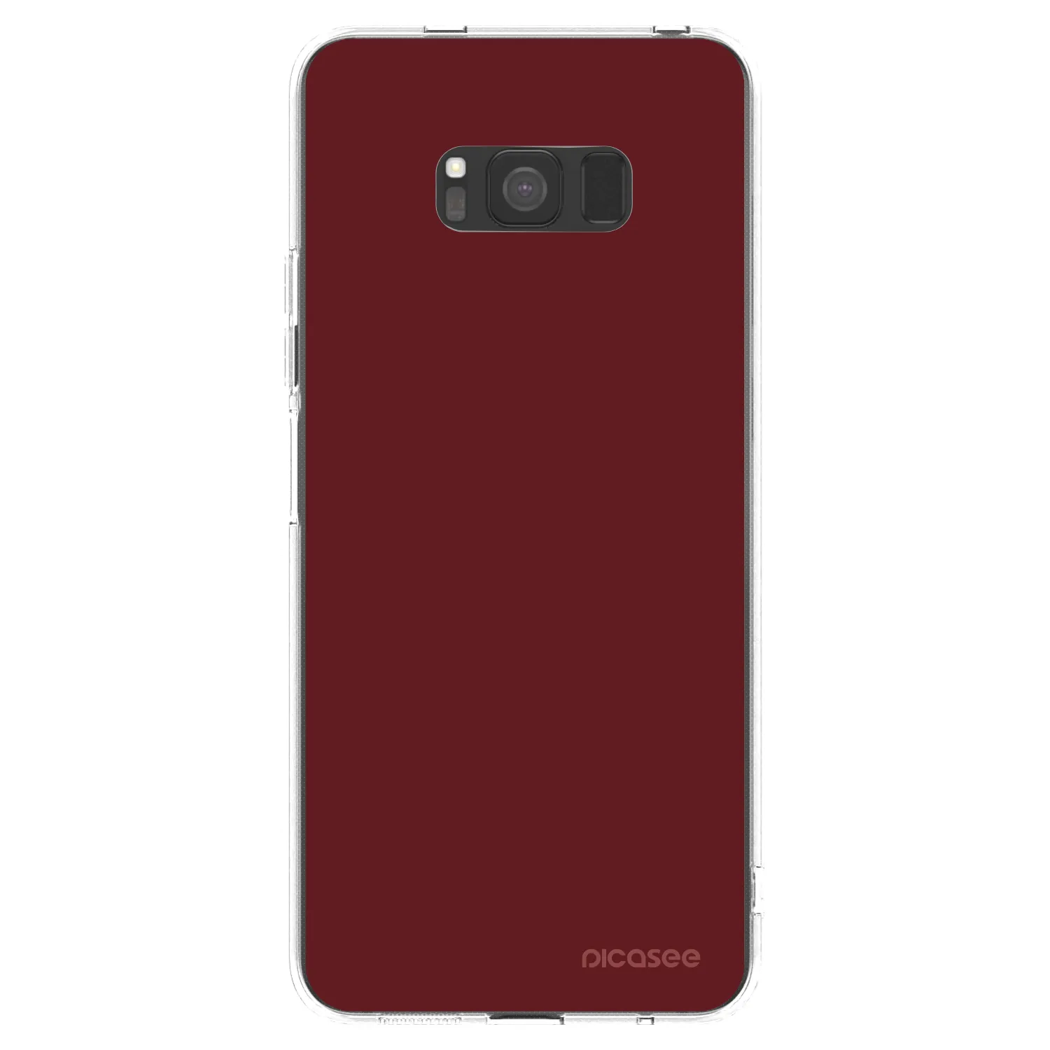 Picasee silikonowe przeźroczyste etui na Samsung Galaxy S8 G950F - Red Bliss