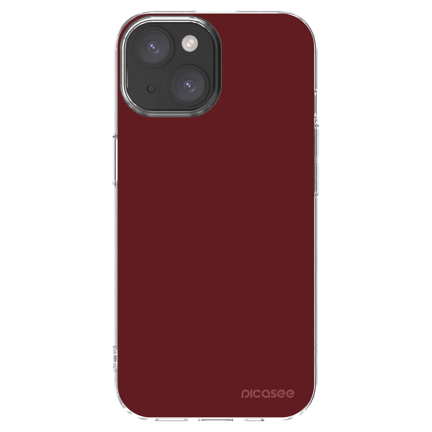 Picasee silikonowe przeźroczyste etui na Apple iPhone 15 - Red Bliss