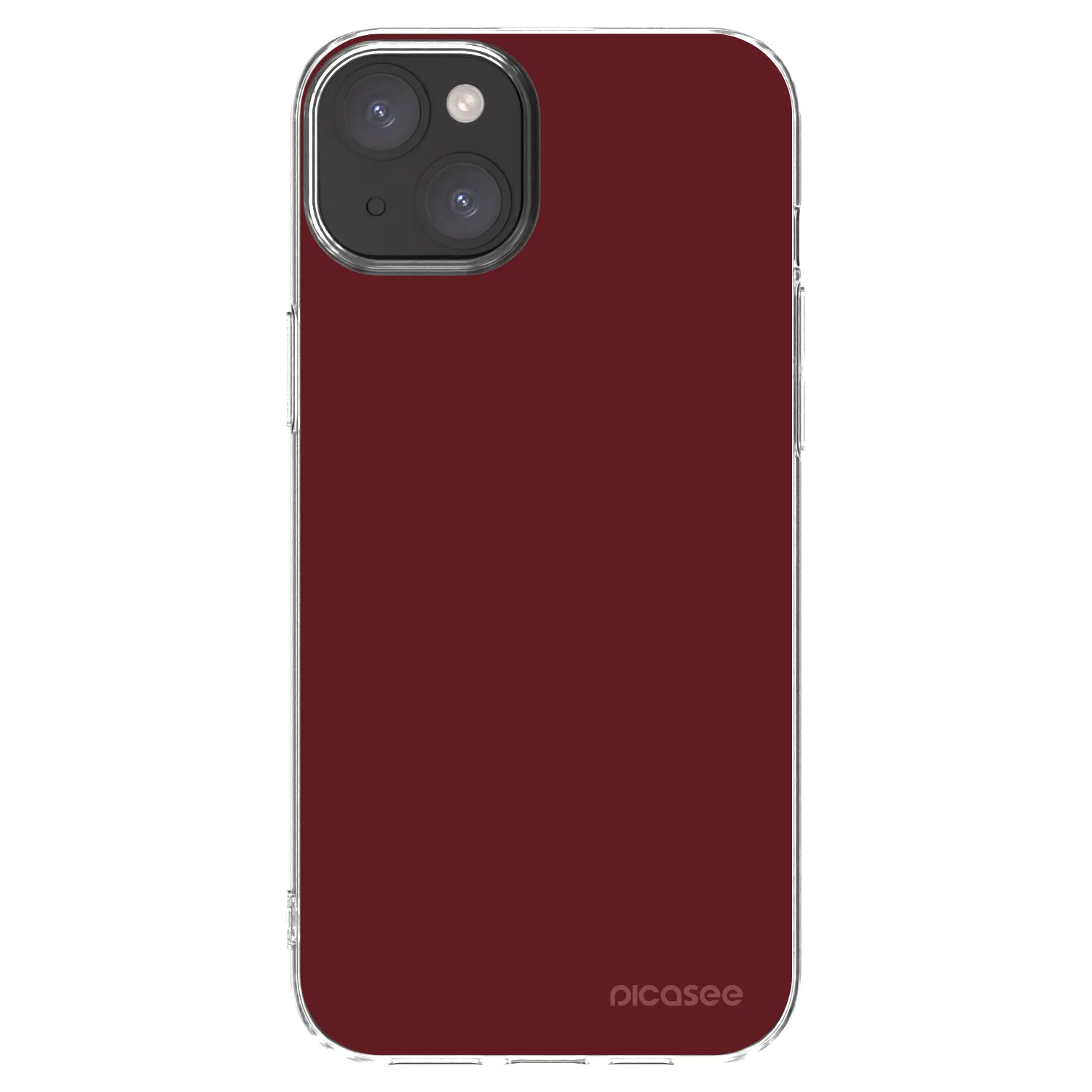 Picasee silikonowe przeźroczyste etui na Apple iPhone 15 Plus - Red Bliss