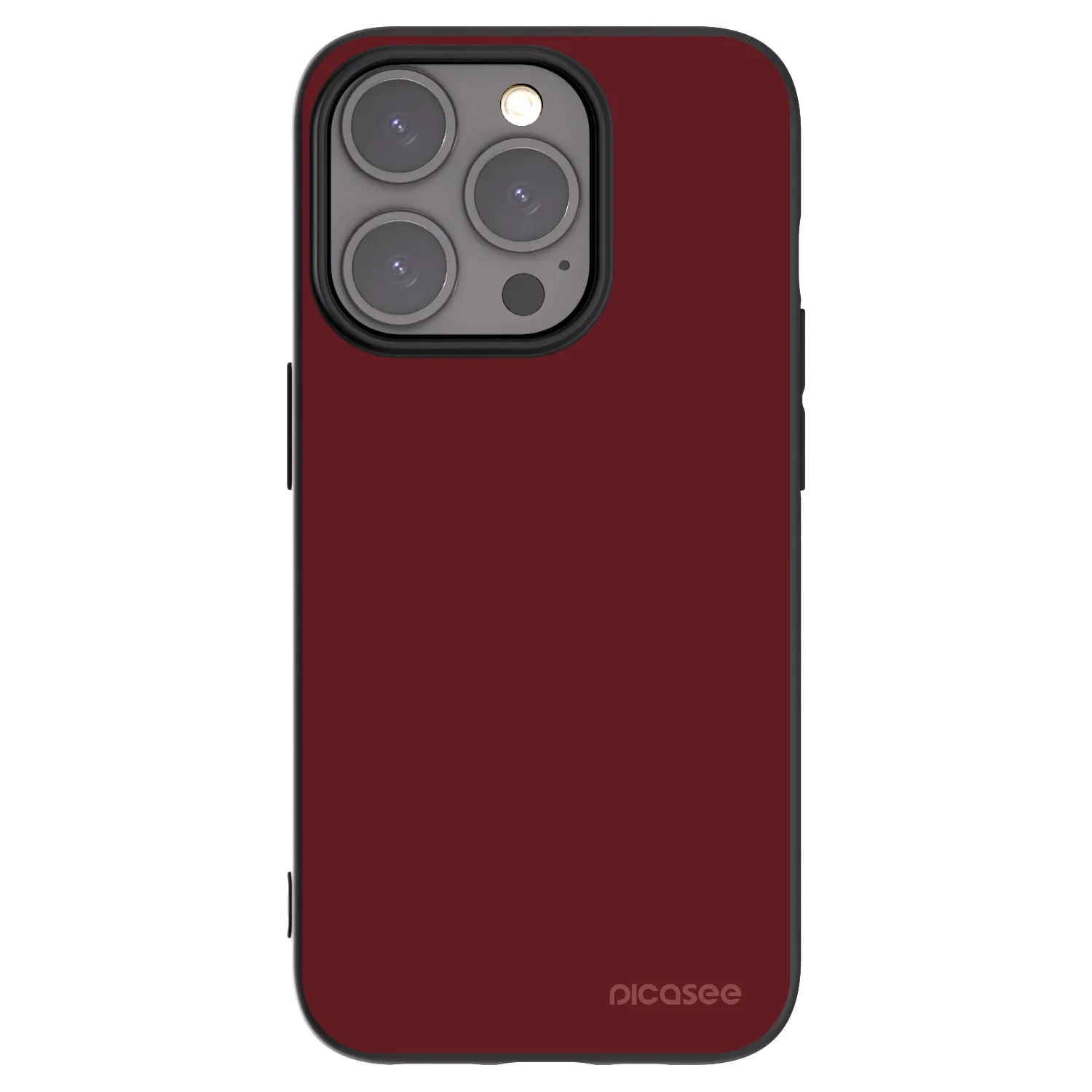 Picasee silikonowe czarne etui na Apple iPhone 15 Pro - Red Bliss