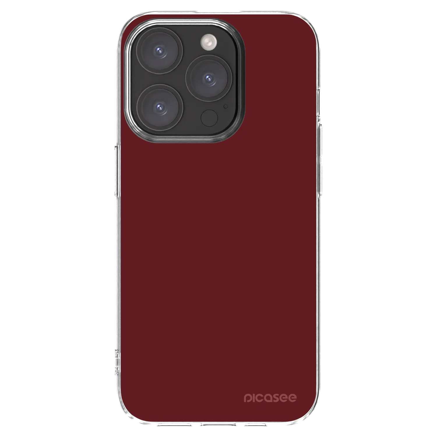 Picasee silikonowe przeźroczyste etui na Apple iPhone 15 Pro - Red Bliss
