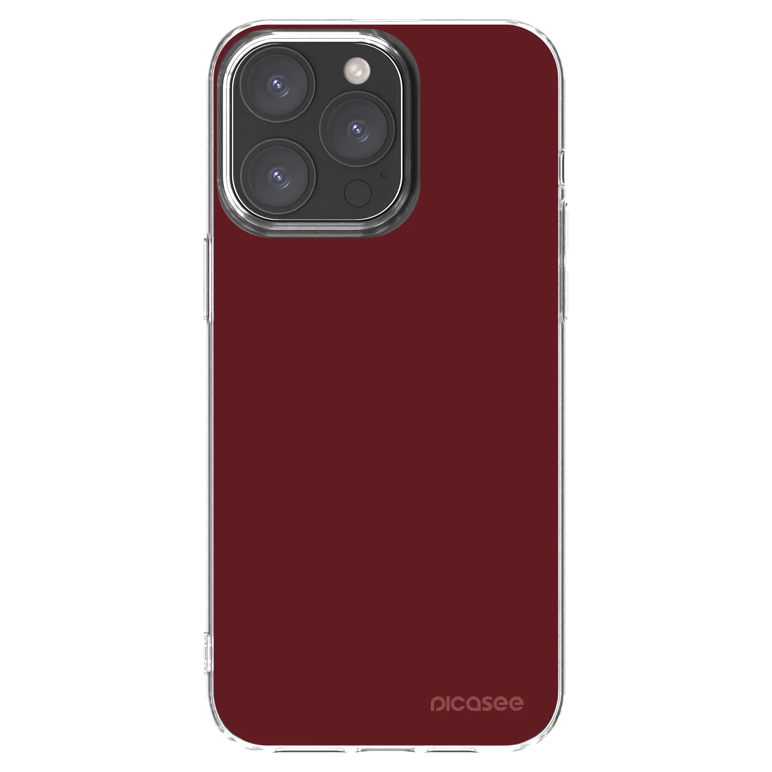 Picasee silikonowe przeźroczyste etui na Apple iPhone 15 Pro Max - Red Bliss