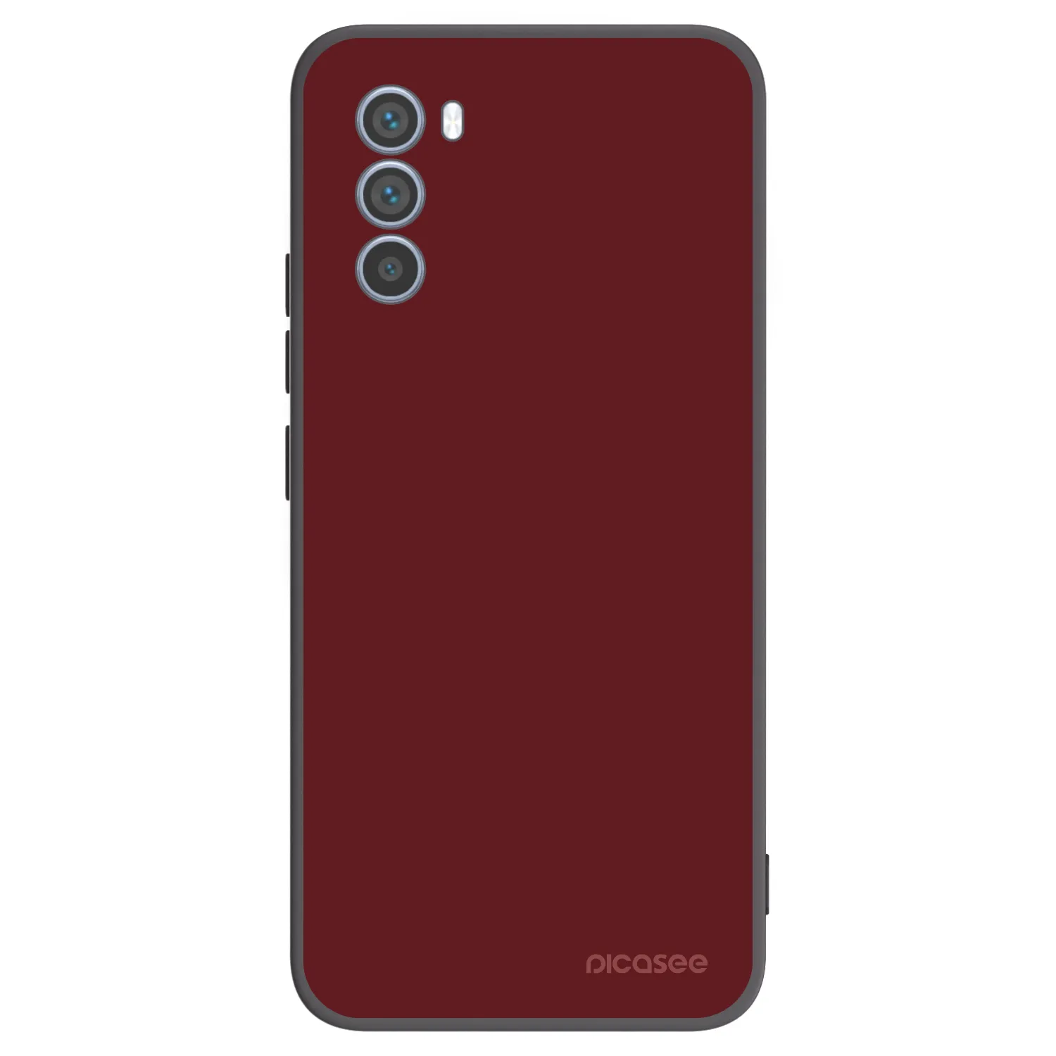 Picasee silikonowe czarne etui na Motorola Moto G62 - Red Bliss
