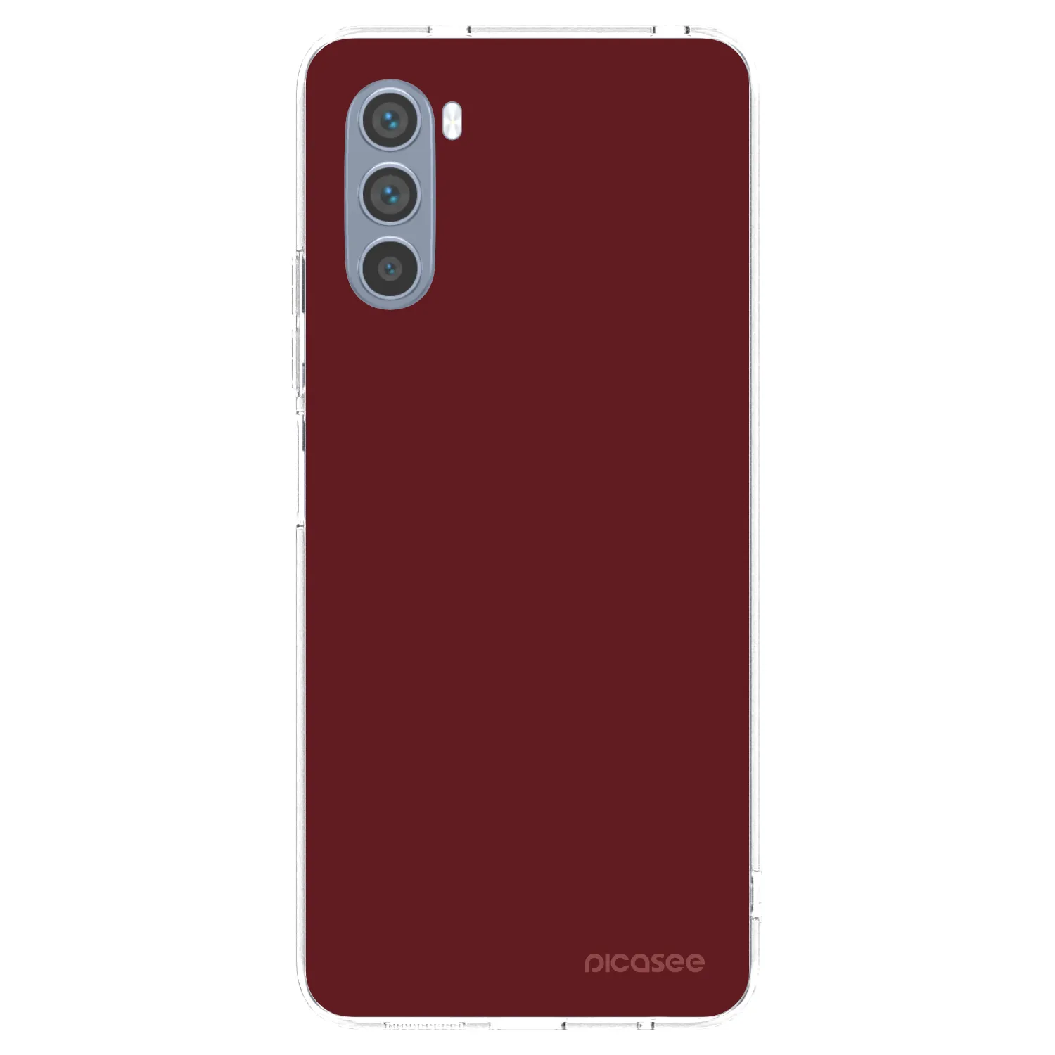 Picasee silikonowe przeźroczyste etui na Motorola Moto G62 - Red Bliss