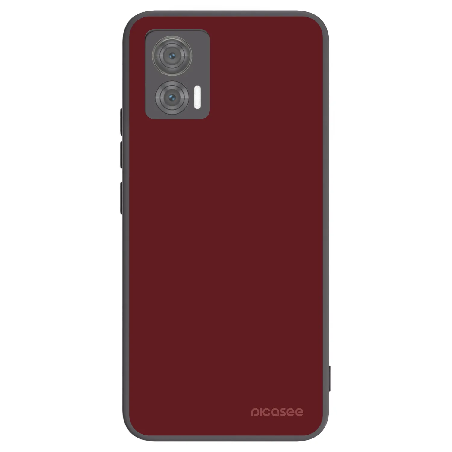 Picasee silikonowe czarne etui na Motorola Edge 30 Neo - Red Bliss