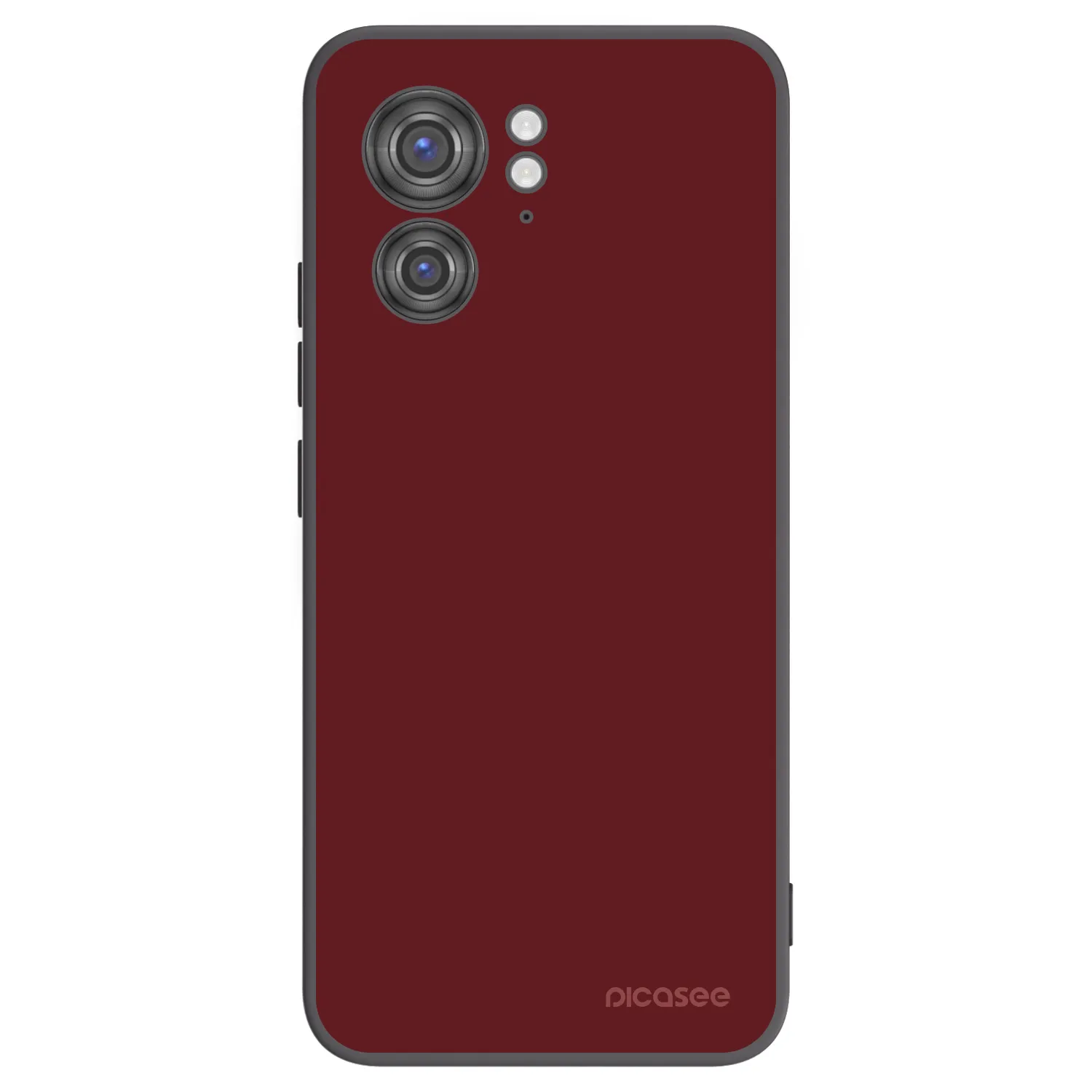 Picasee silikonowe czarne etui na Motorola Edge 40 - Red Bliss
