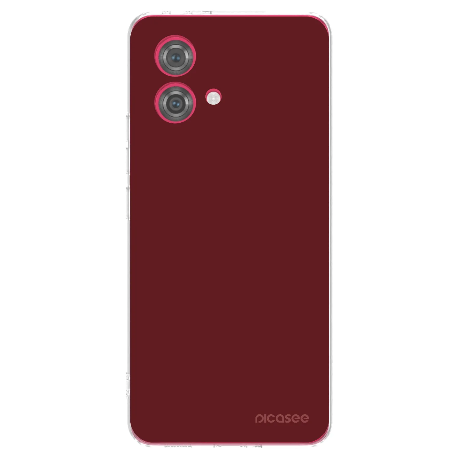 Picasee silikonowe przeźroczyste etui na Motorola Moto G84 5G - Red Bliss