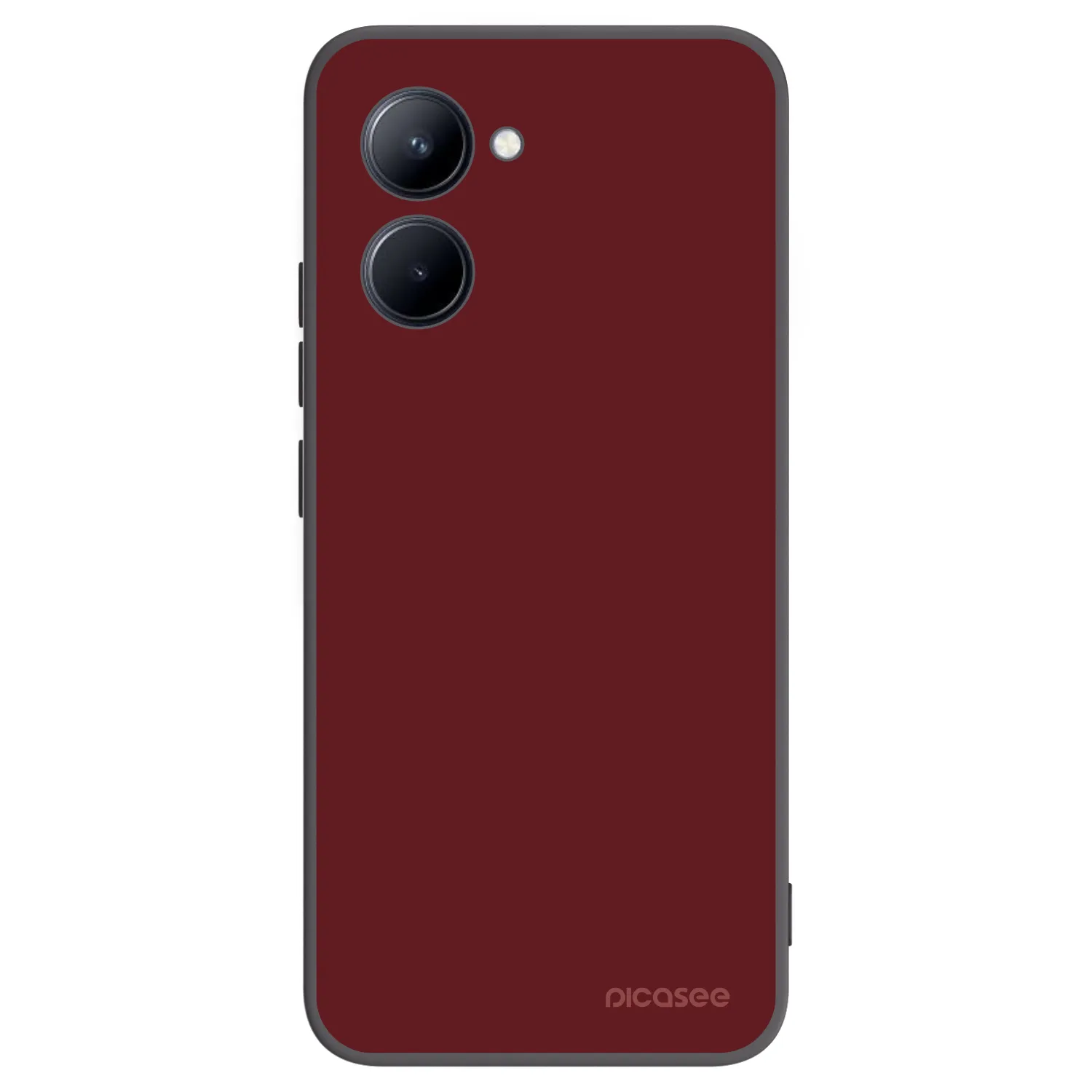 Picasee silikonowe czarne etui na Realme C33 (2023) - Red Bliss