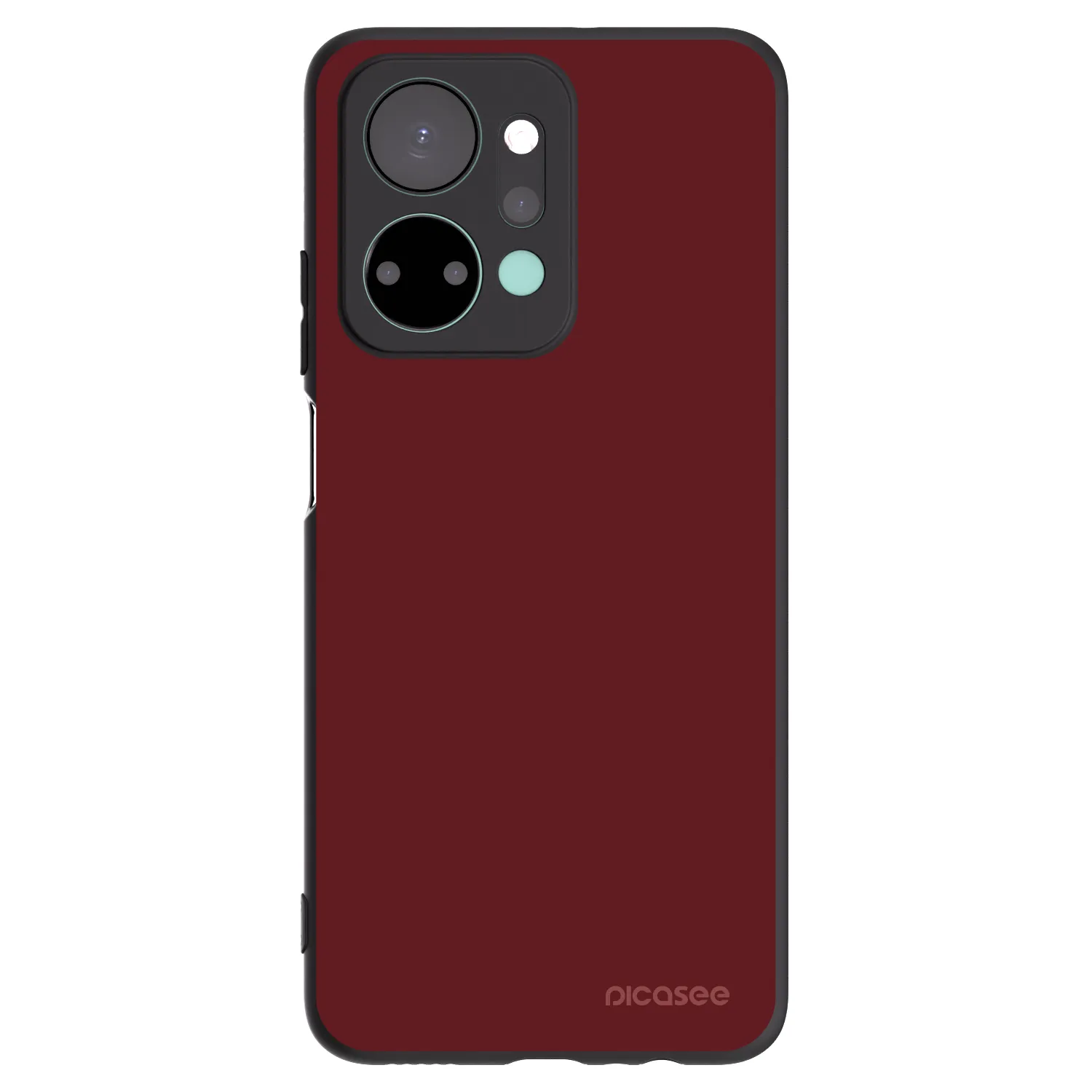 Picasee silikonowe czarne etui na Honor X7a - Red Bliss