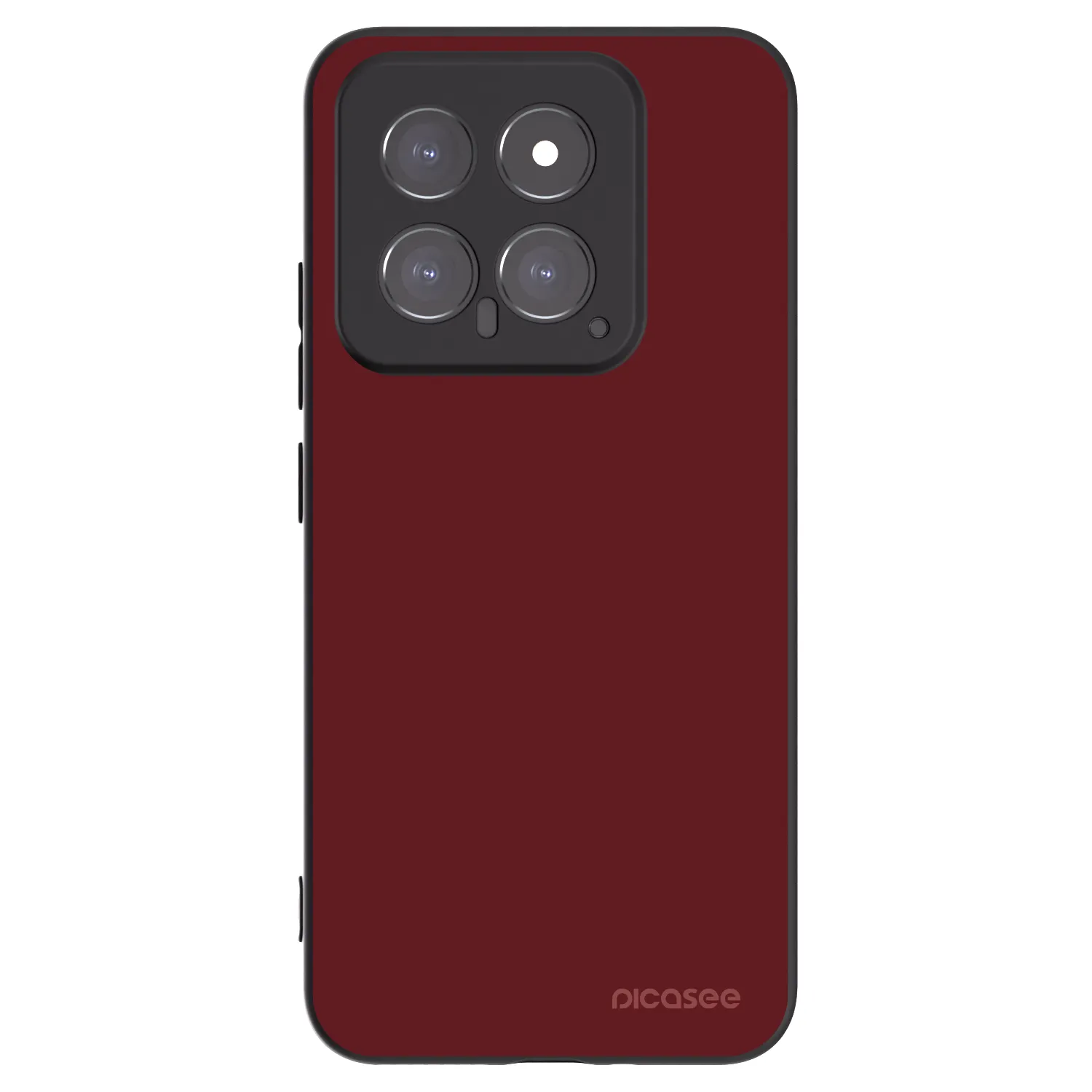 Picasee silikonowe czarne etui na Xiaomi 14 - Red Bliss