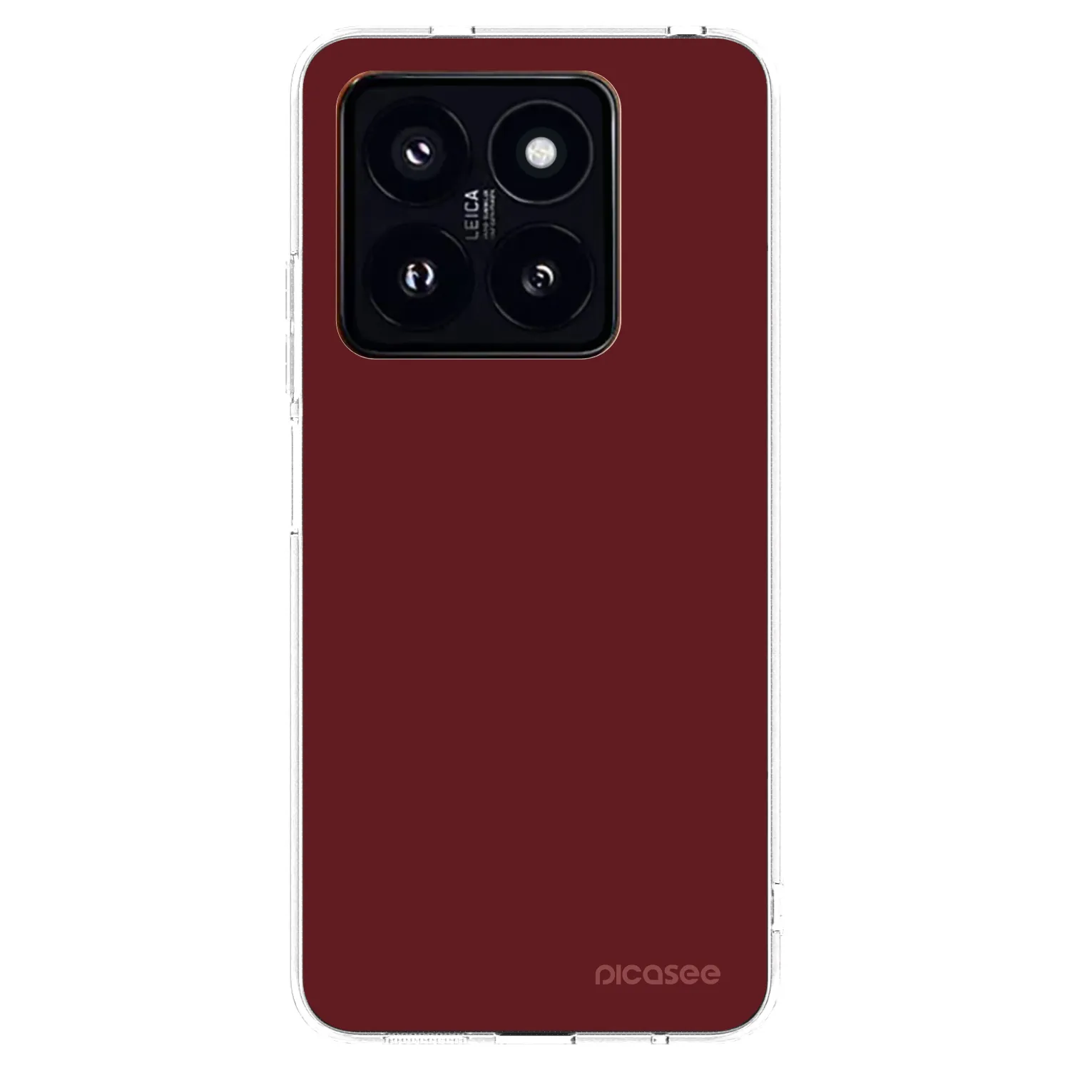 Picasee silikonowe przeźroczyste etui na Xiaomi 14 Pro - Red Bliss
