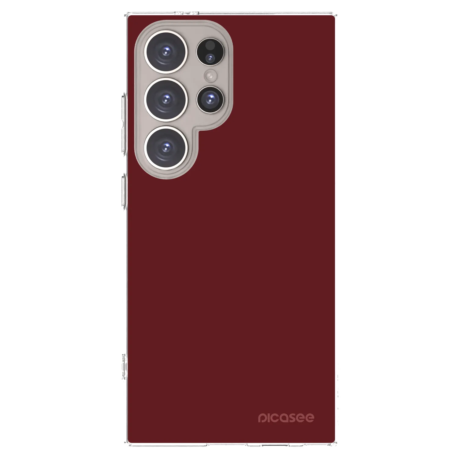 Picasee silikonowe przeźroczyste etui na Samsung Galaxy S24 Ultra S928B 5G - Red Bliss