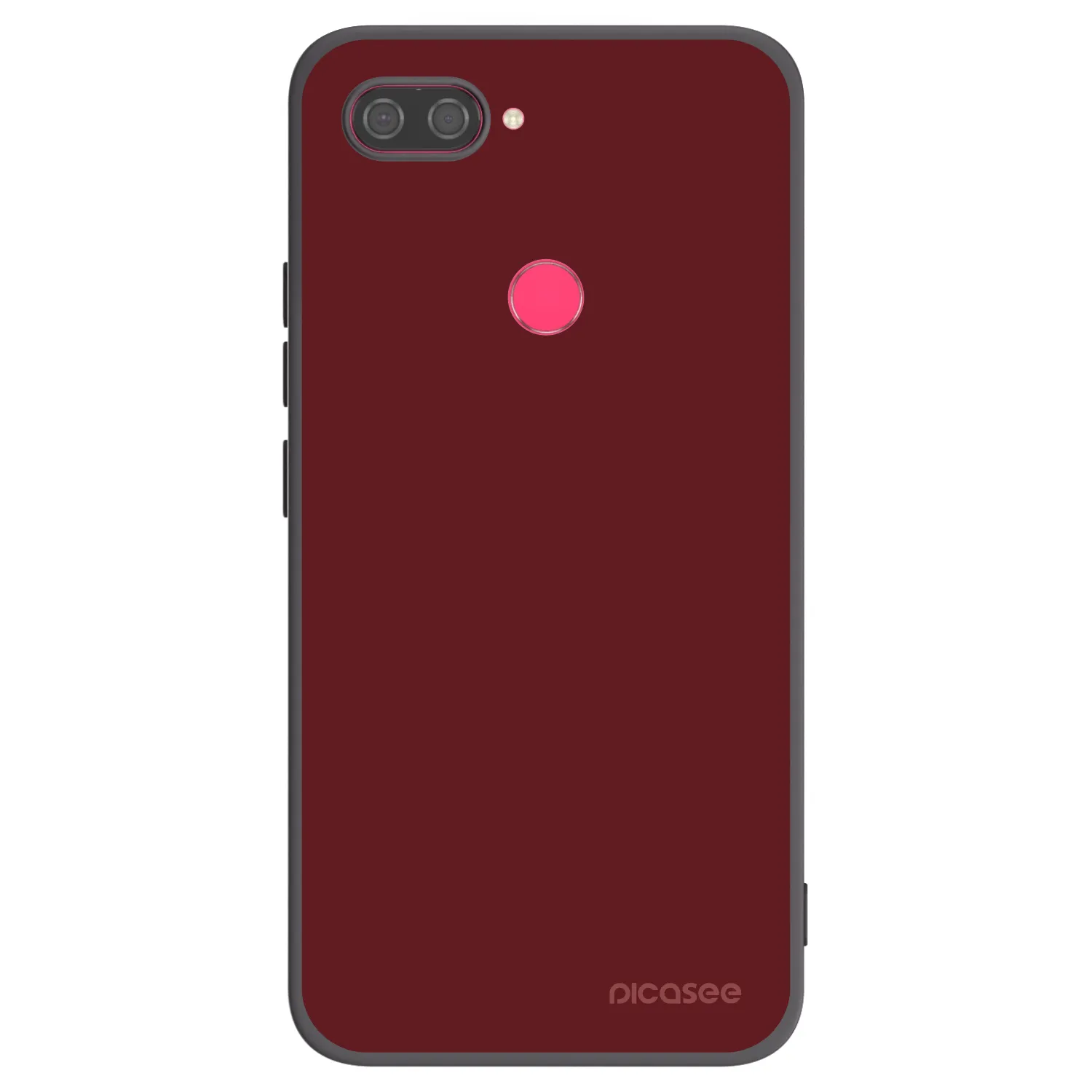Picasee silikonowe czarne etui na Xiaomi Mi 8 Lite - Red Bliss