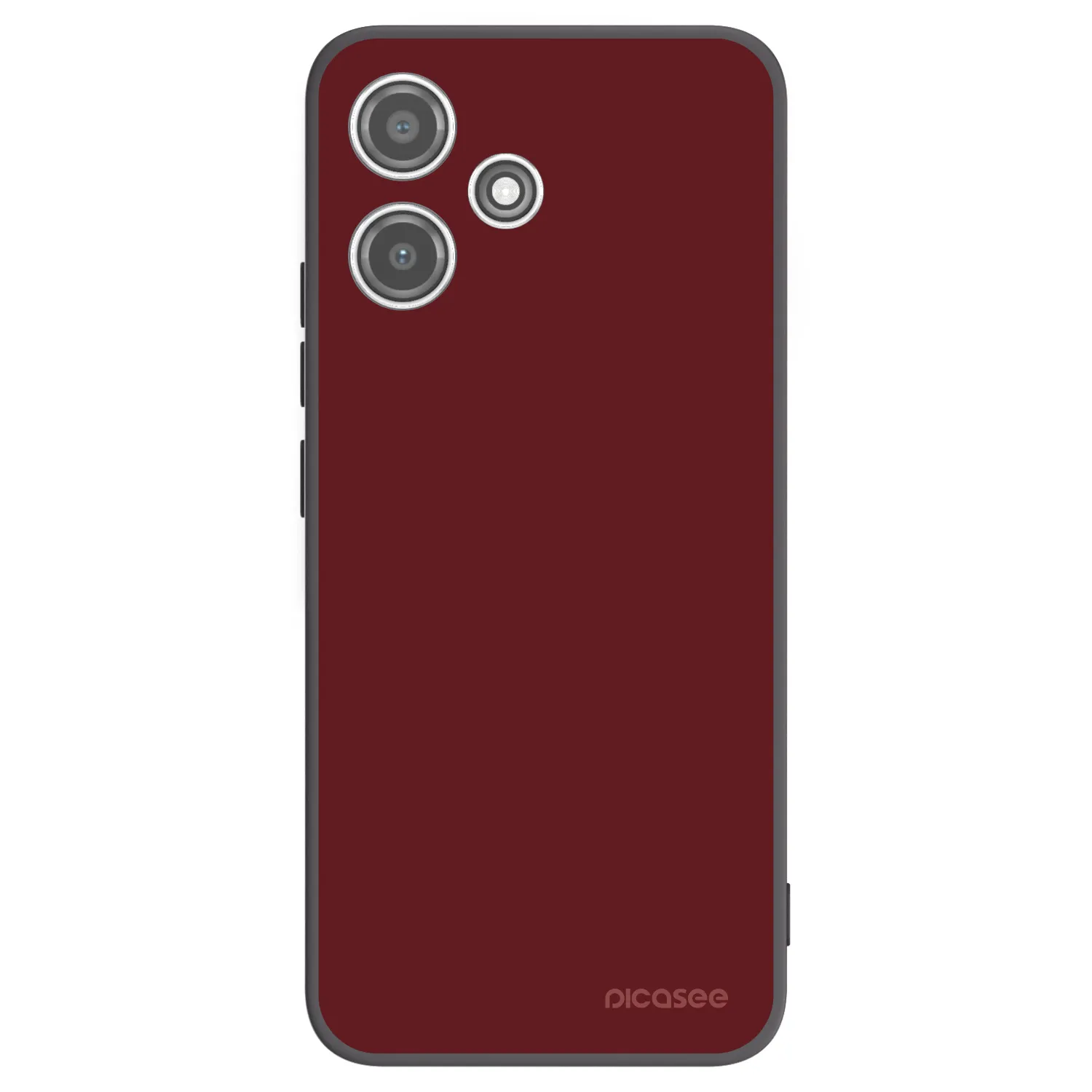 Picasee silikonowe czarne etui na Xiaomi Redmi 12 5G - Red Bliss