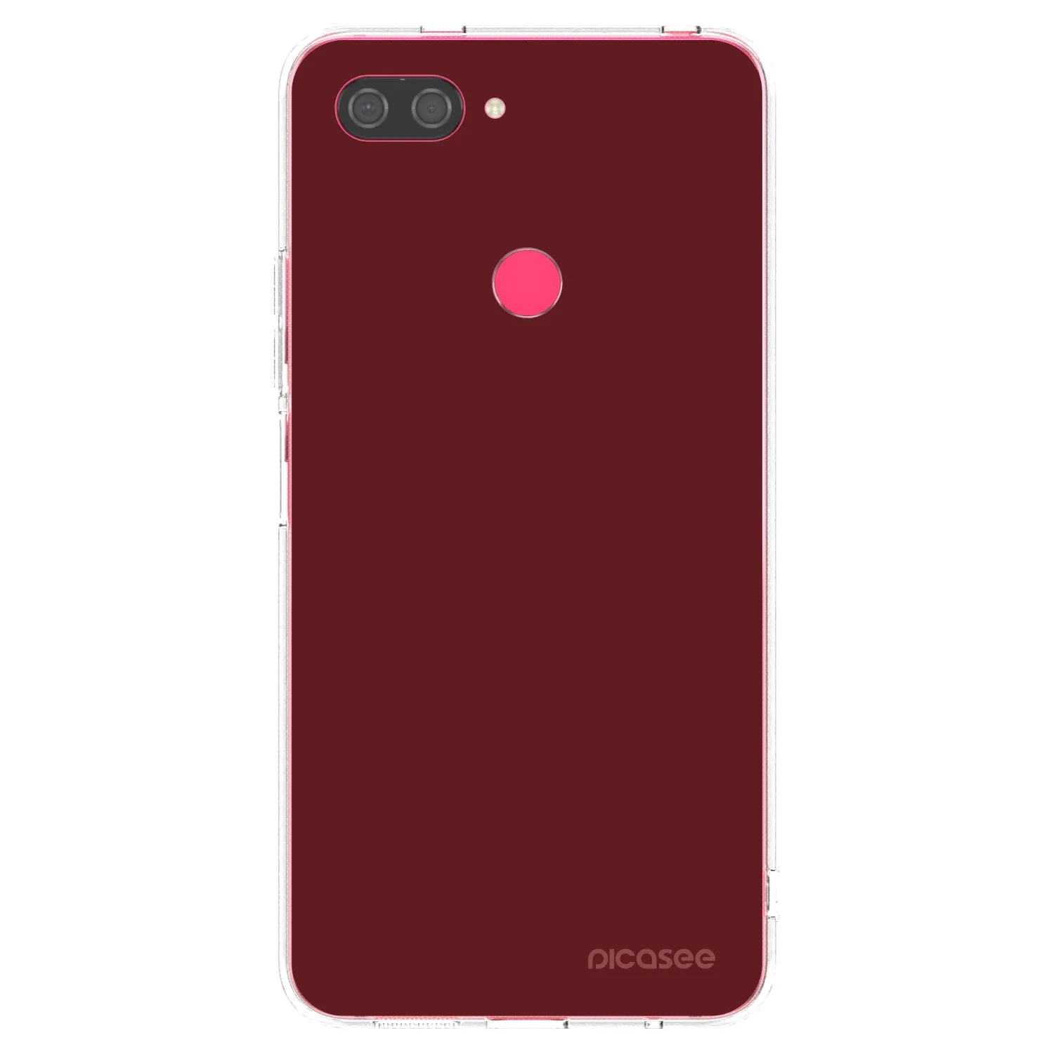 Picasee silikonowe przeźroczyste etui na Xiaomi Mi 8 Lite - Red Bliss
