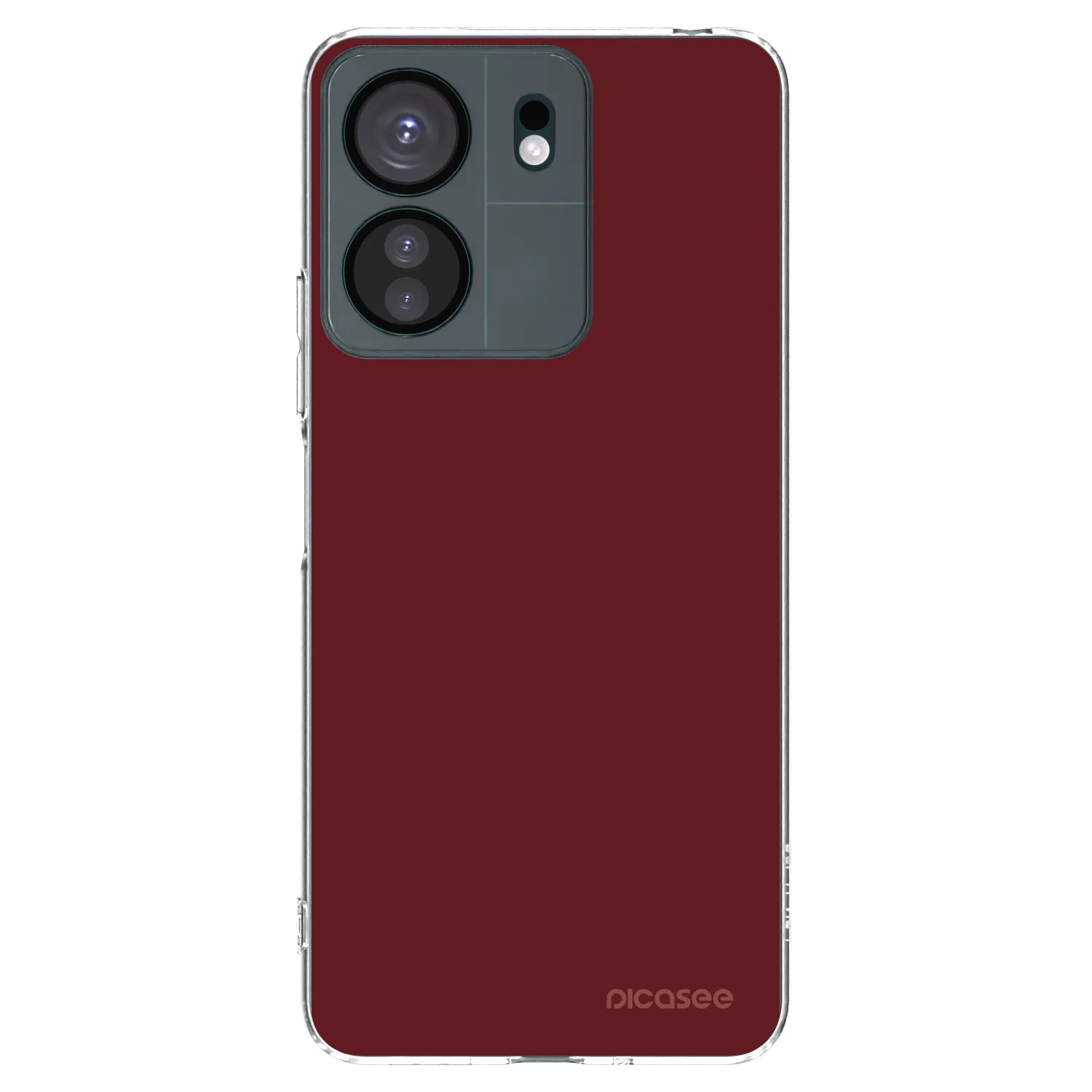 Picasee silikonowe przeźroczyste etui na Xiaomi Redmi 13C 4G - Red Bliss