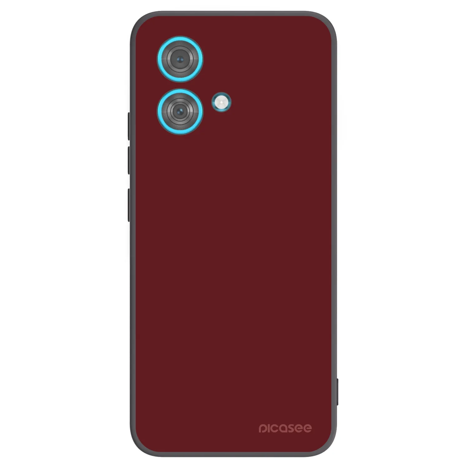 Picasee silikonowe czarne etui na Motorola Edge 40 Neo - Red Bliss
