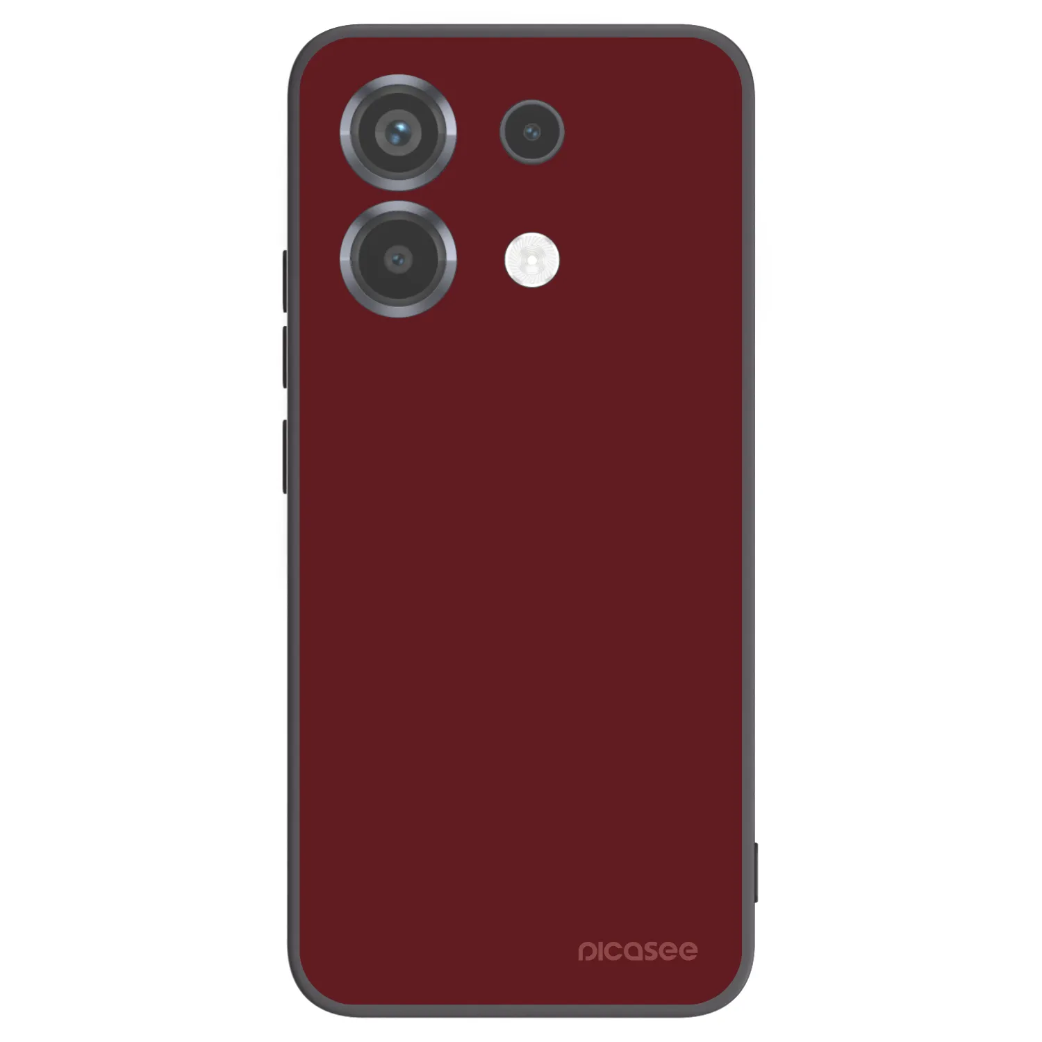 Picasee silikonowe czarne etui na Xiaomi Poco X6 - Red Bliss