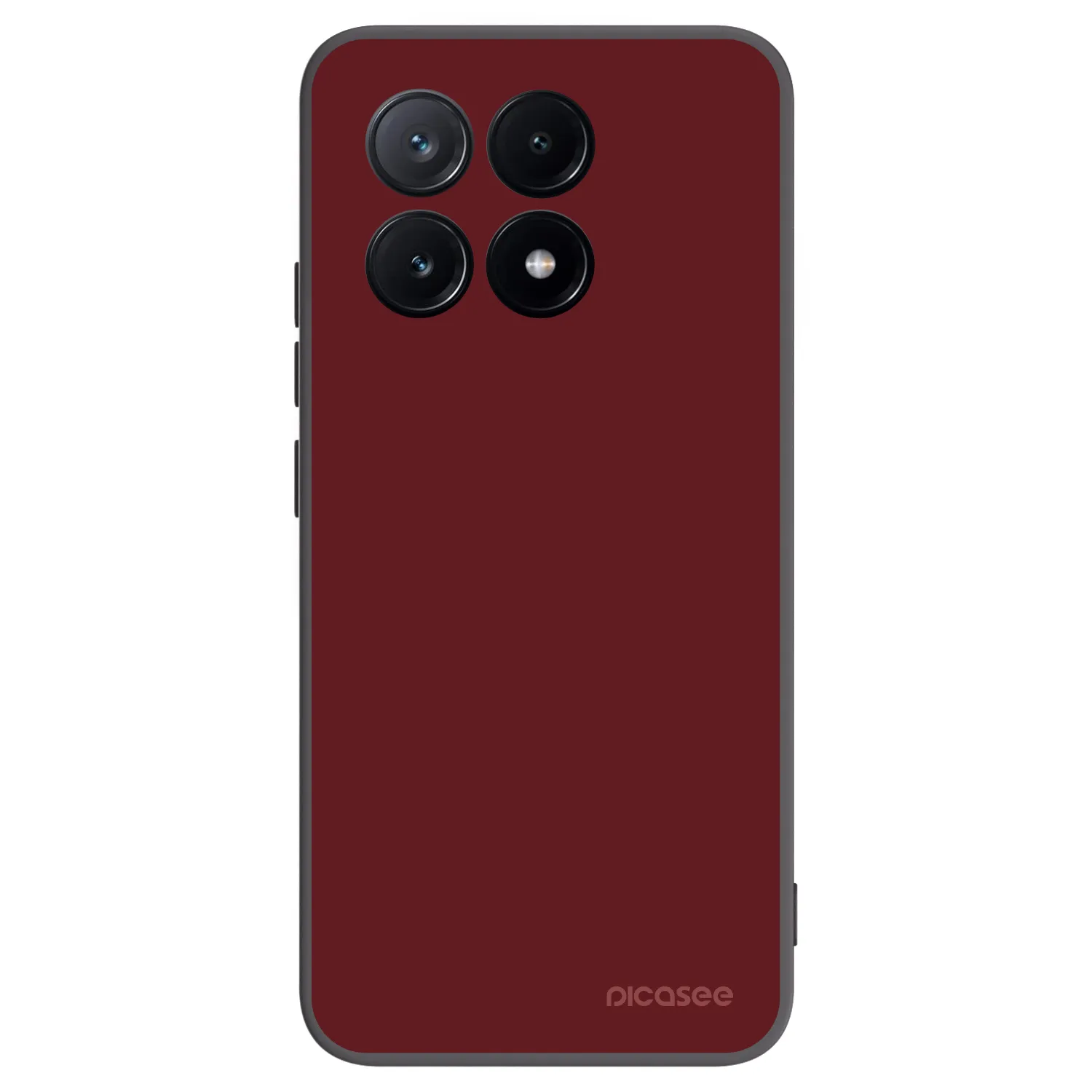 Picasee silikonowe czarne etui na Xiaomi Poco X6 Pro - Red Bliss