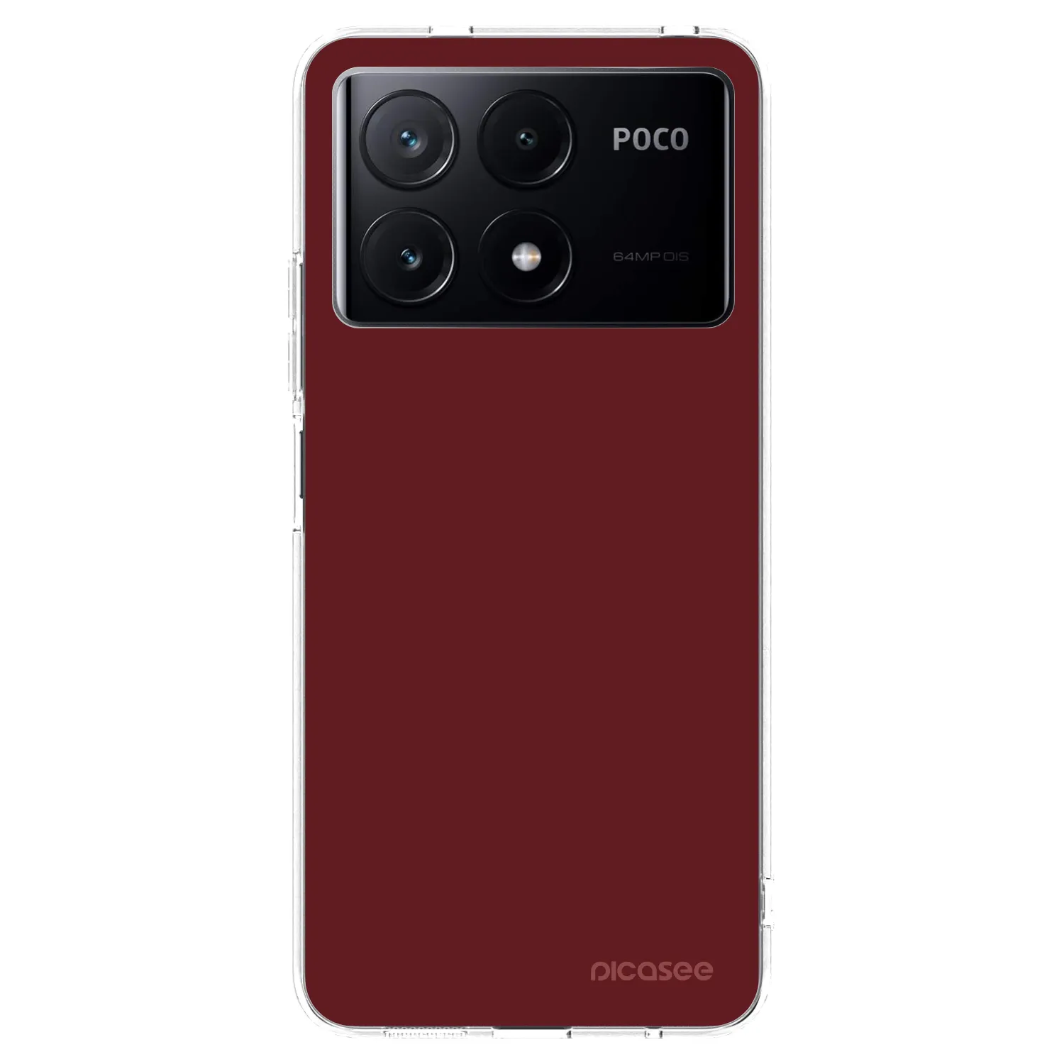 Picasee silikonowe przeźroczyste etui na Xiaomi Poco X6 Pro - Red Bliss