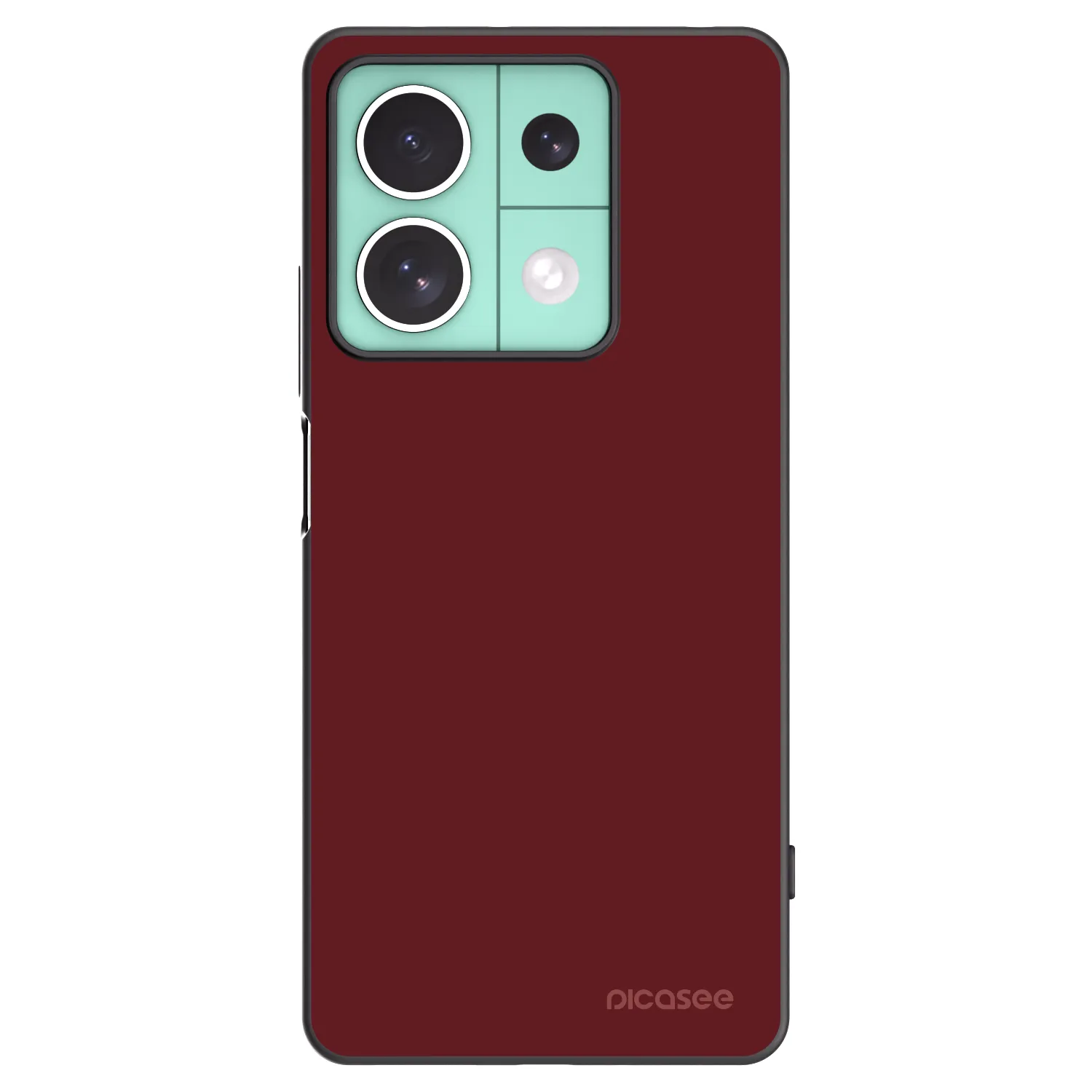 Picasee silikonowe czarne etui na Xiaomi Redmi Note 13 5G - Red Bliss